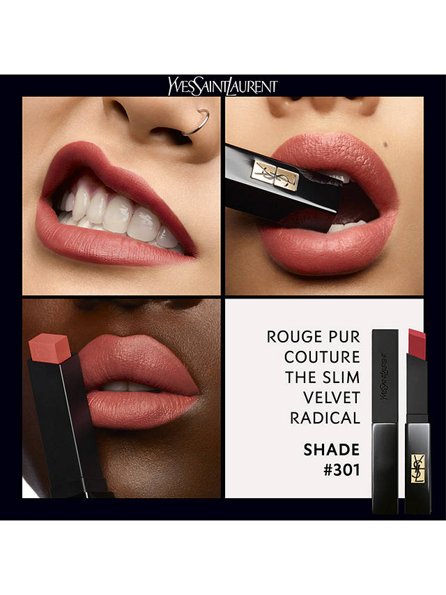 Yves Saint Laurent Rouge Pur Couture The Slim Velvet Radical Lipstick, 301 Radical Brown 3