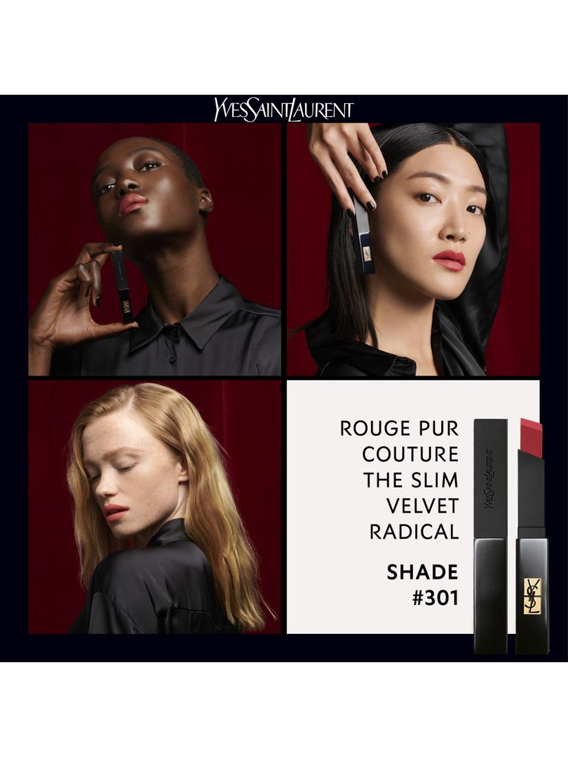 Yves Saint Laurent Rouge Pur Couture The Slim Velvet Radical Lipstick, 301 Radical Brown