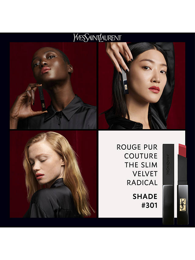 Yves Saint Laurent Rouge Pur Couture The Slim Velvet Radical Lipstick, 301 Radical Brown 6