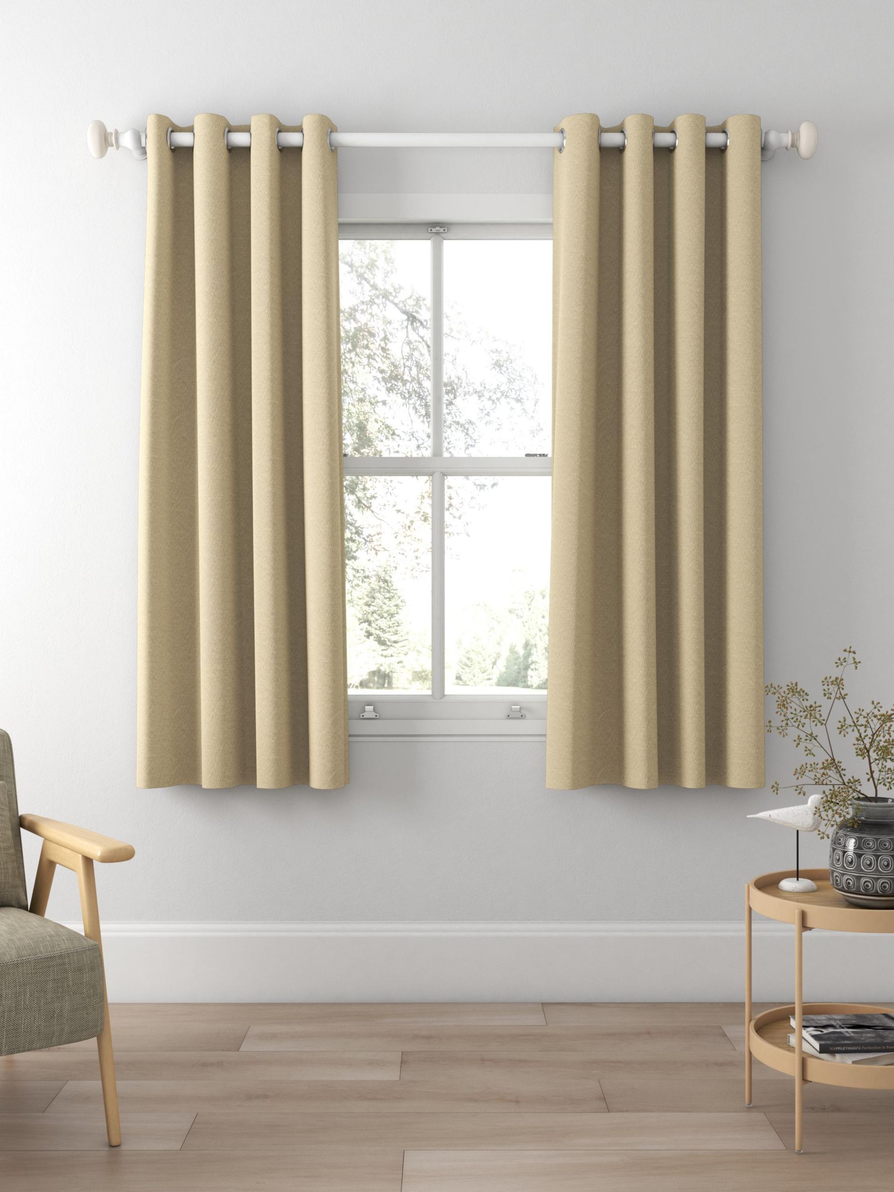 Designers Guild Anshu Alta Made to Measure Curtains, Natural