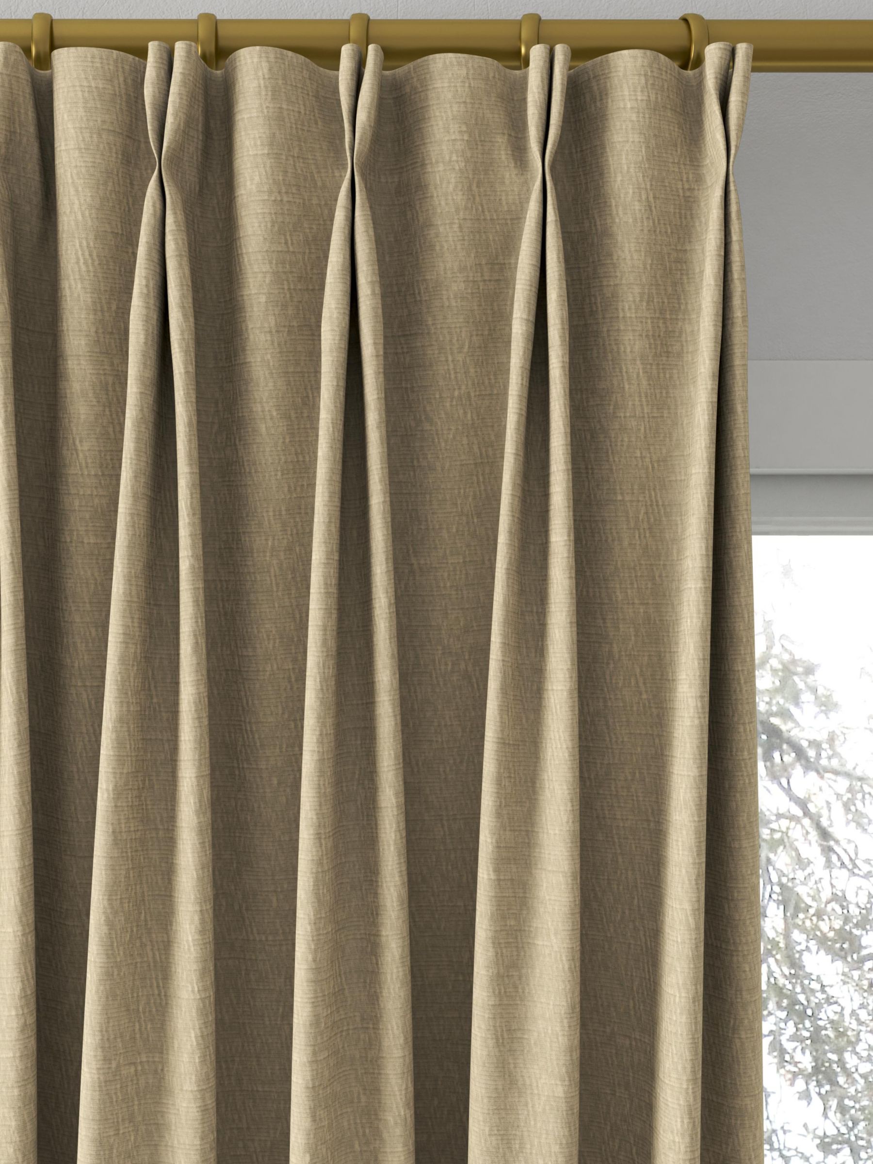 Designers Guild Anshu Alta Made to Measure Curtains, Natural