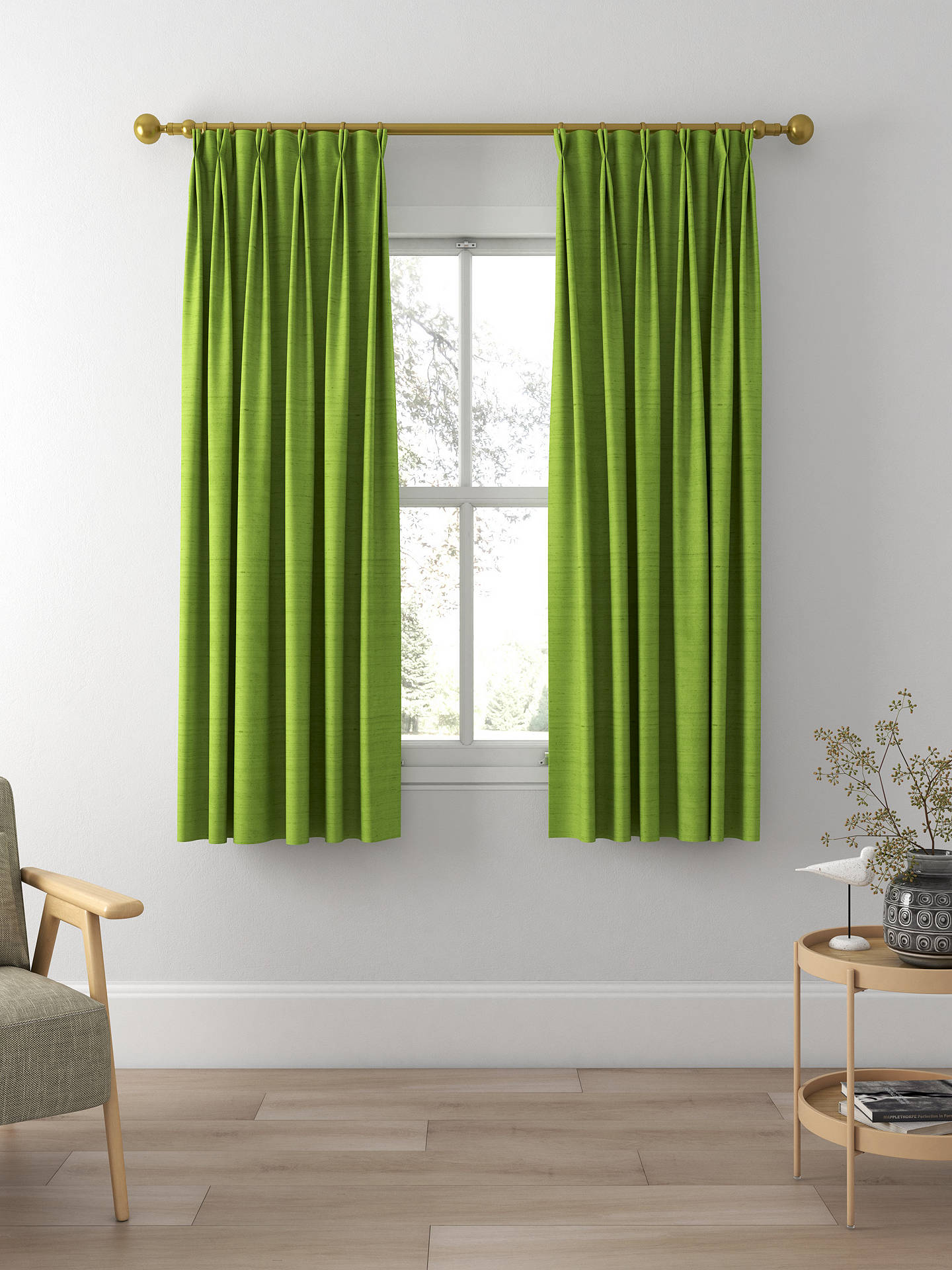 Designers Guild Chinon Made to Measure Curtains, Fern