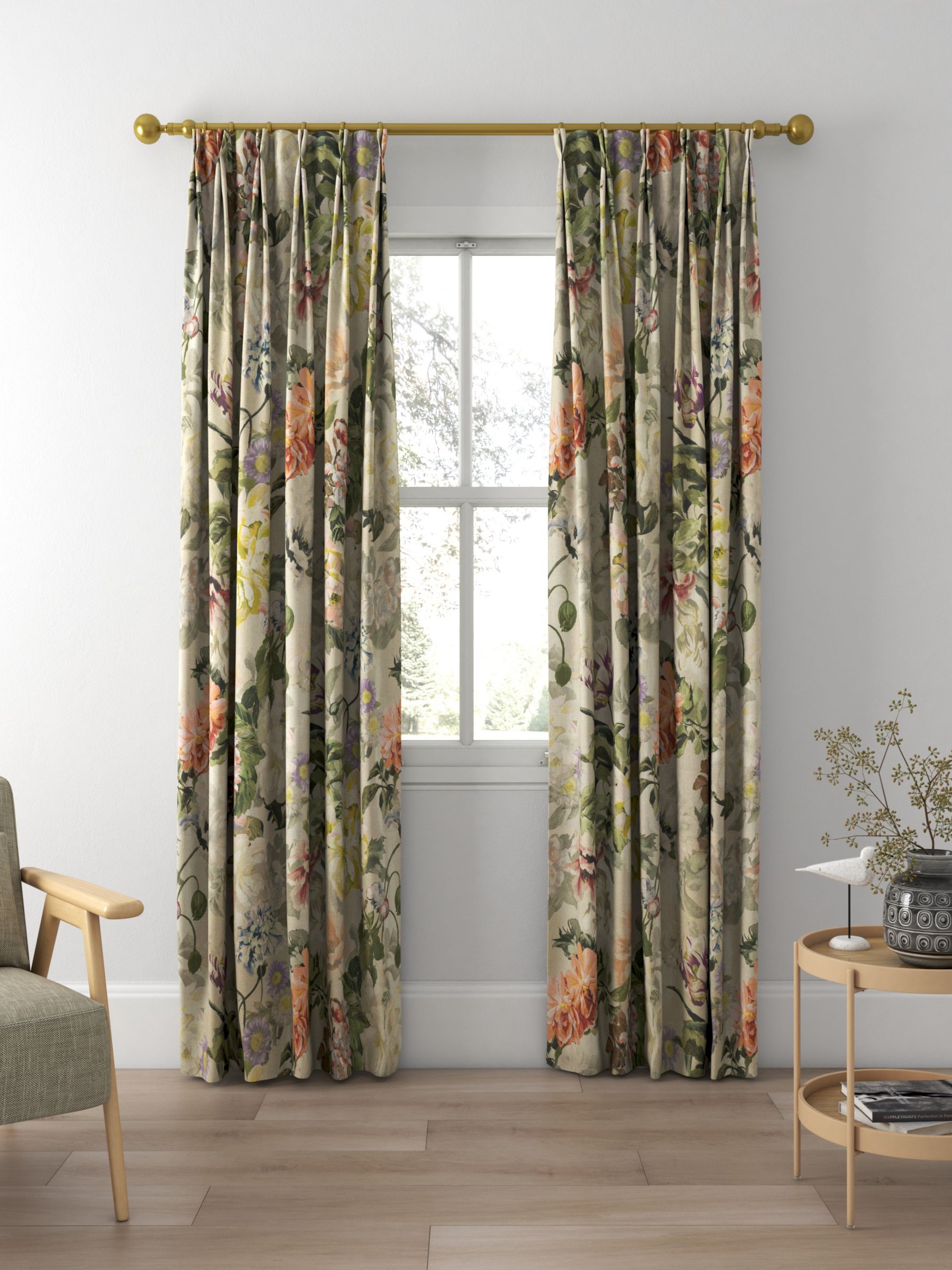 Designers Guild Delft Flower Made to Measure Curtains or Roman Blind ...