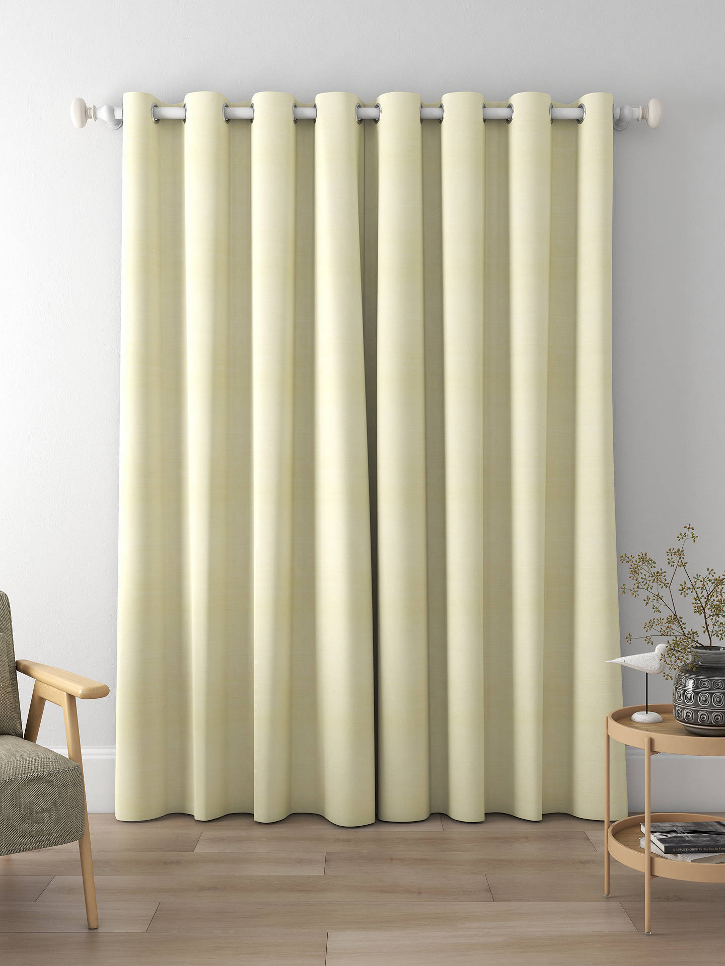 Designers Guild Chinon Made to Measure Curtains, Flax