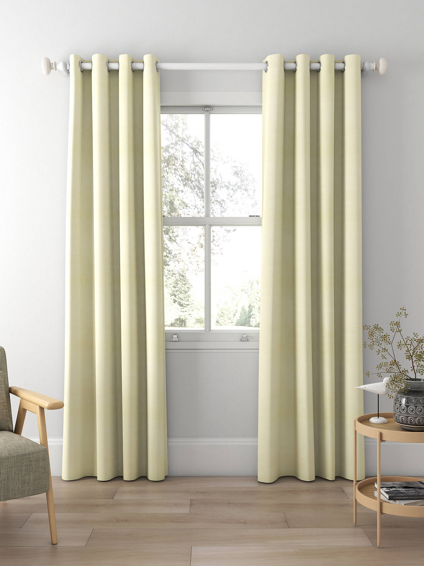 Designers Guild Chinon Made to Measure Curtains, Flax