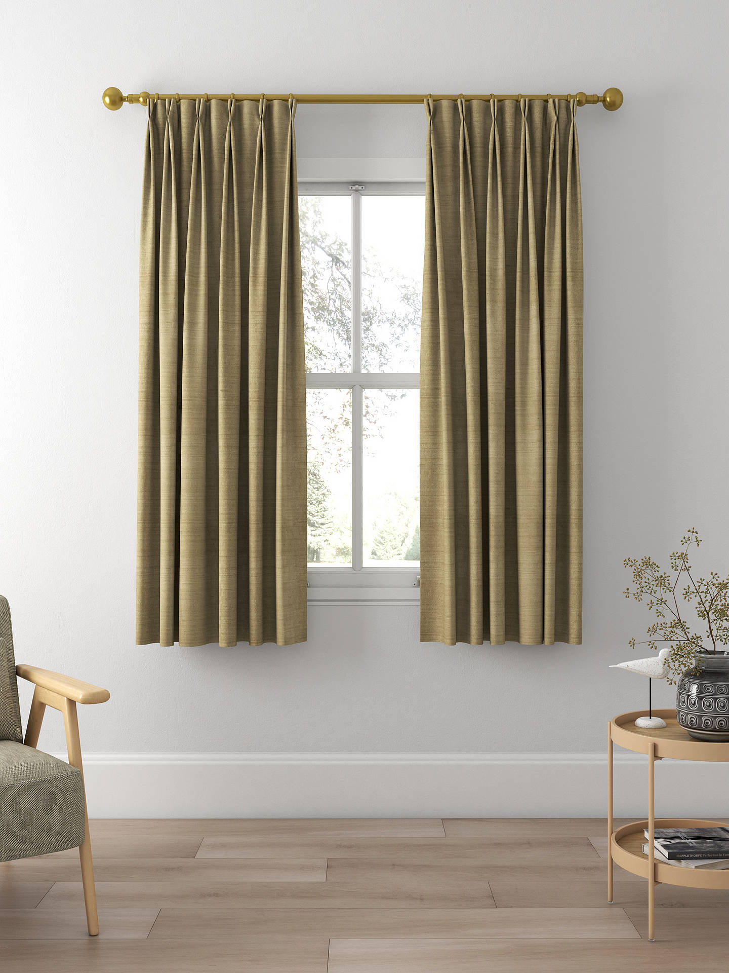 Designers Guild Chinon Made to Measure Curtains, Nougat