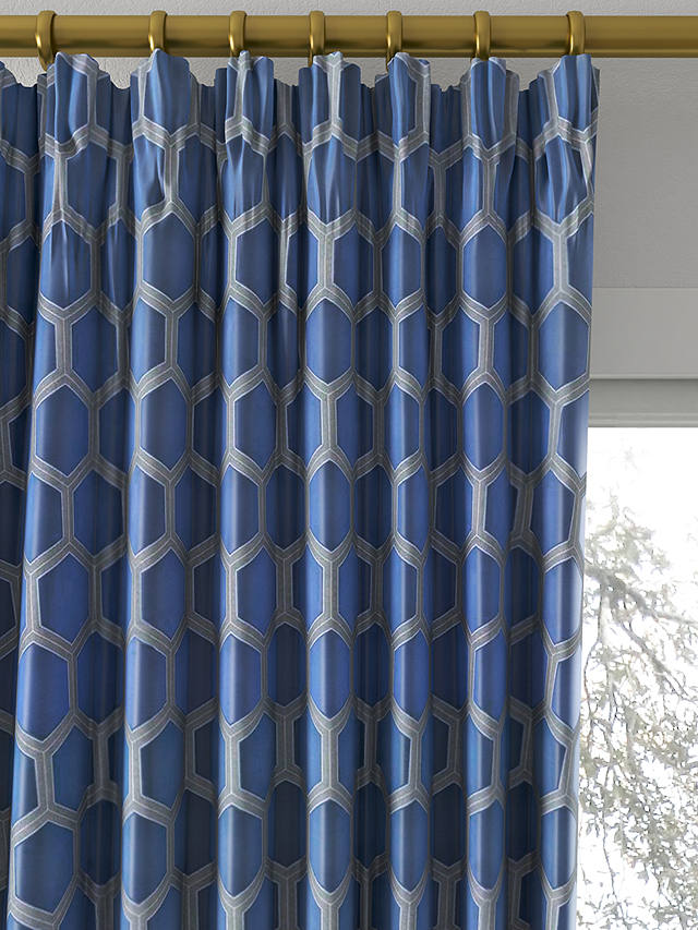 Designers Guild Zardozi Made to Measure Curtains, Cobalt