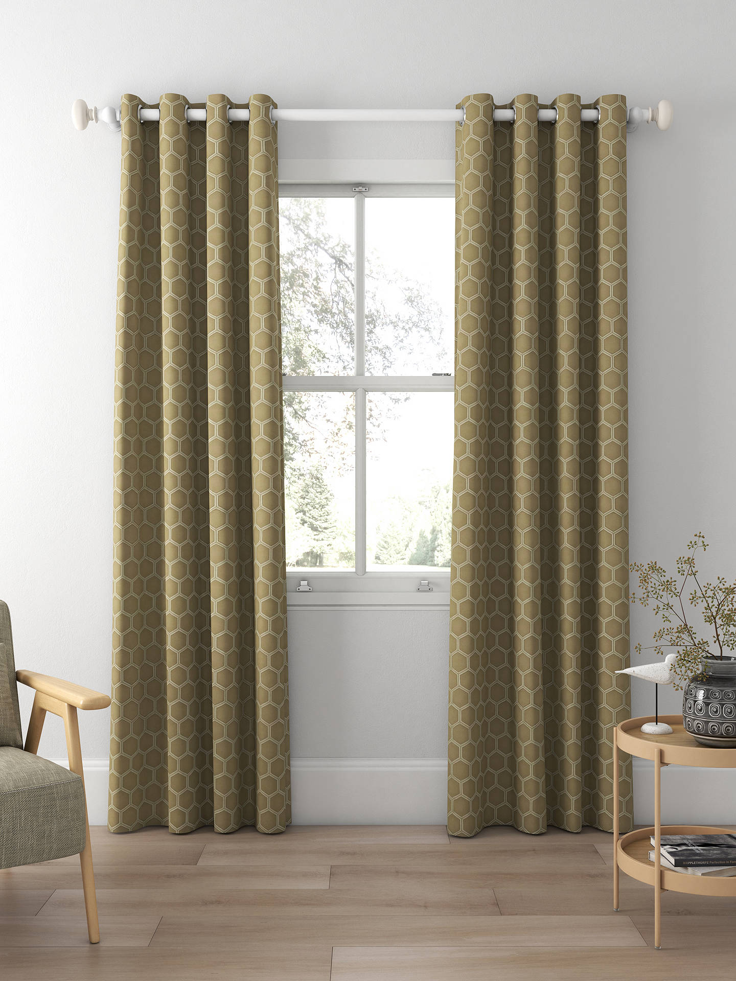 Designers Guild Zardozi Made to Measure Curtains, Natural
