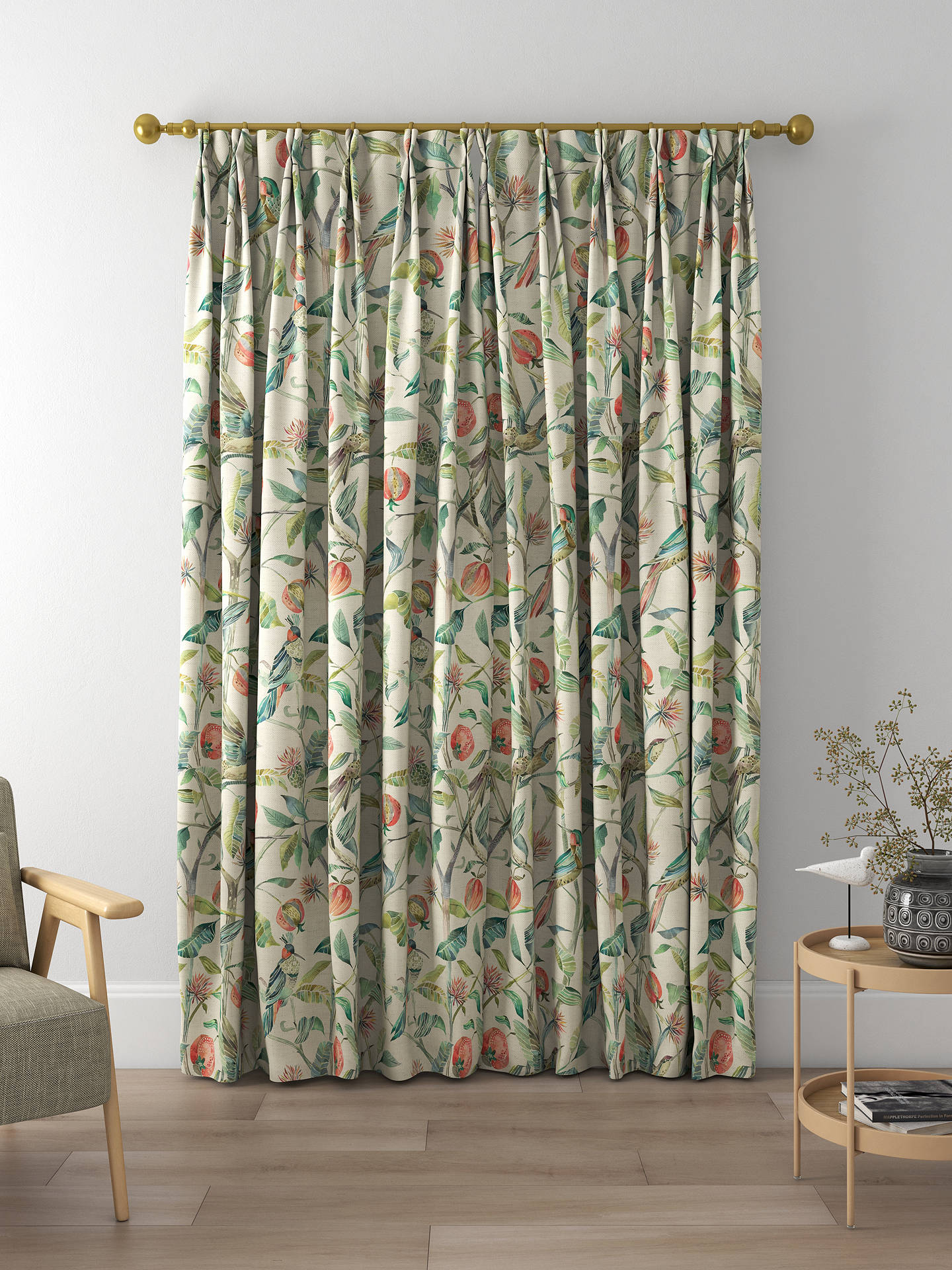 Voyage Colyford Made to Measure Curtains, Pomegranate