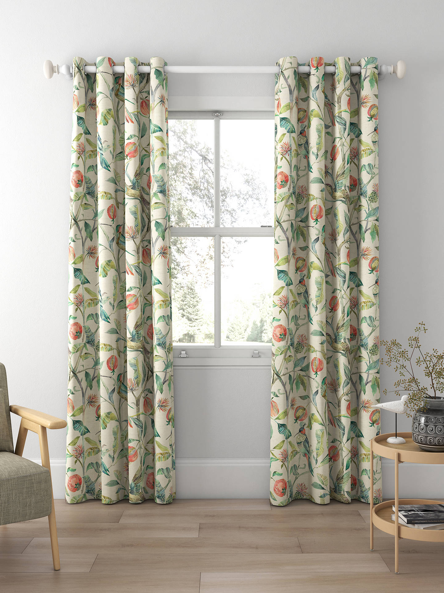 Voyage Colyford Made to Measure Curtains, Pomegranate
