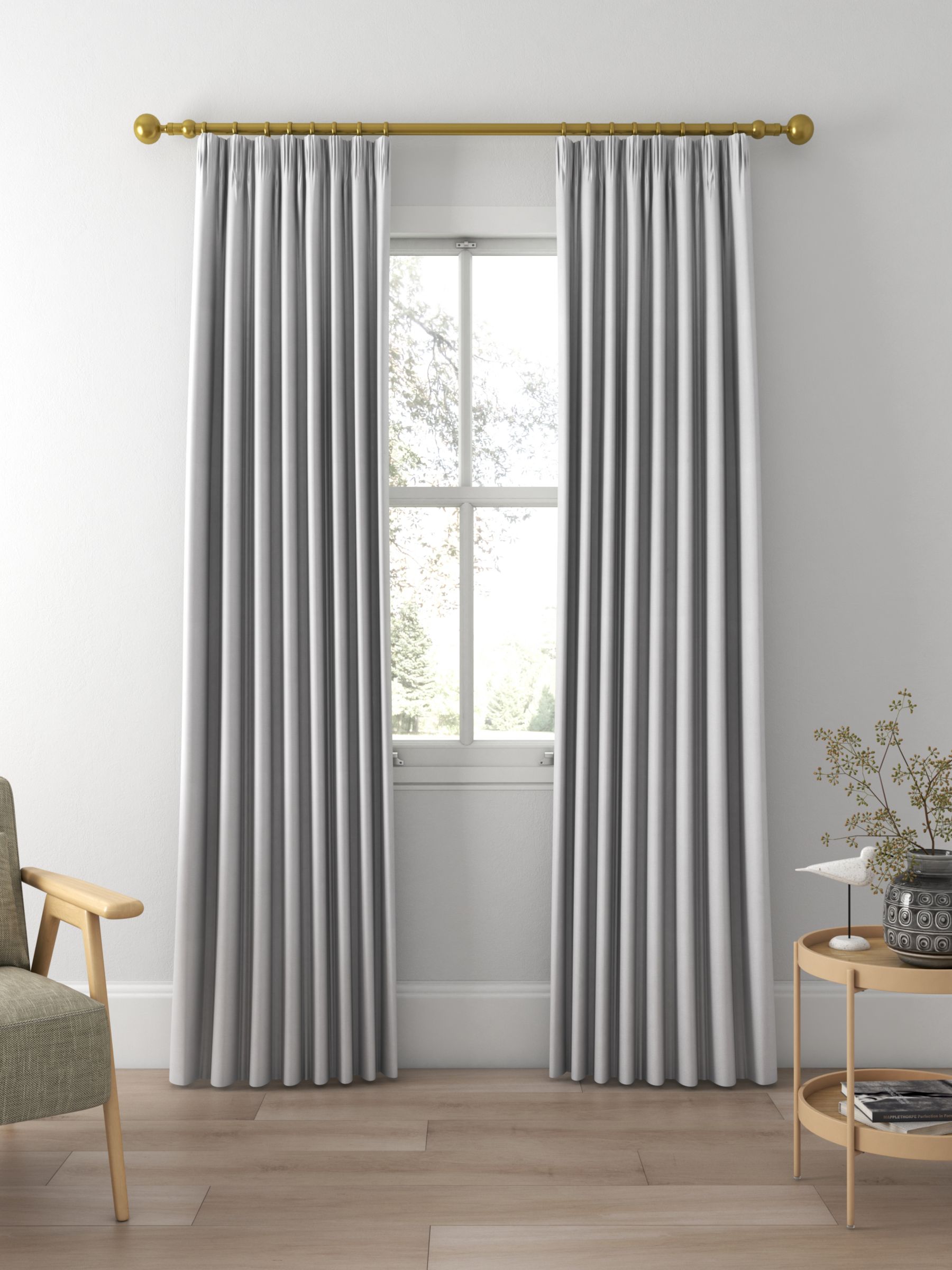 Designers Guild Brera Lino Made to Measure Curtains, Cloud