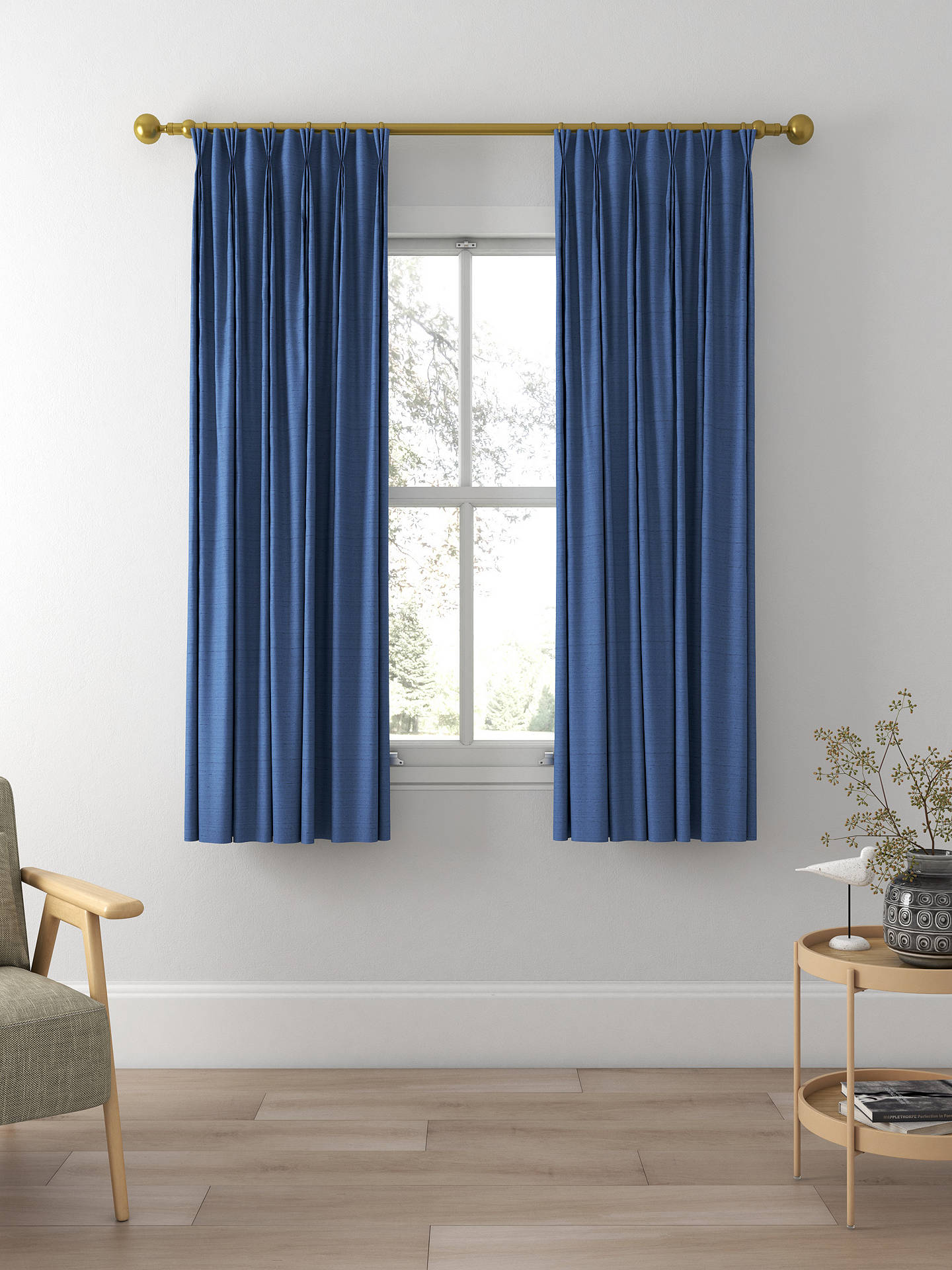 Designers Guild Chinon Made to Measure Curtains, Petrol
