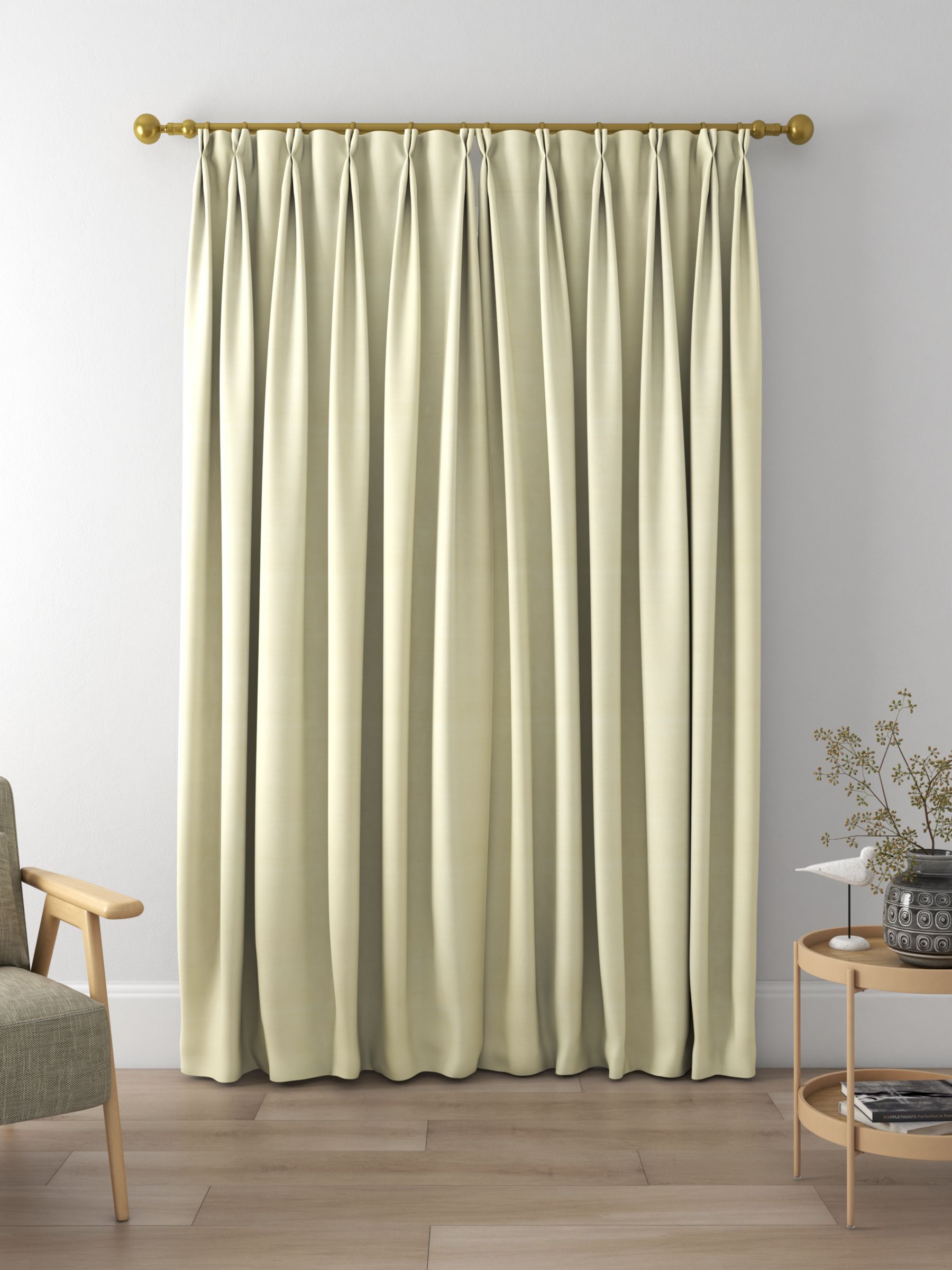 Designers Guild Chinon Made to Measure Curtains, Ecru