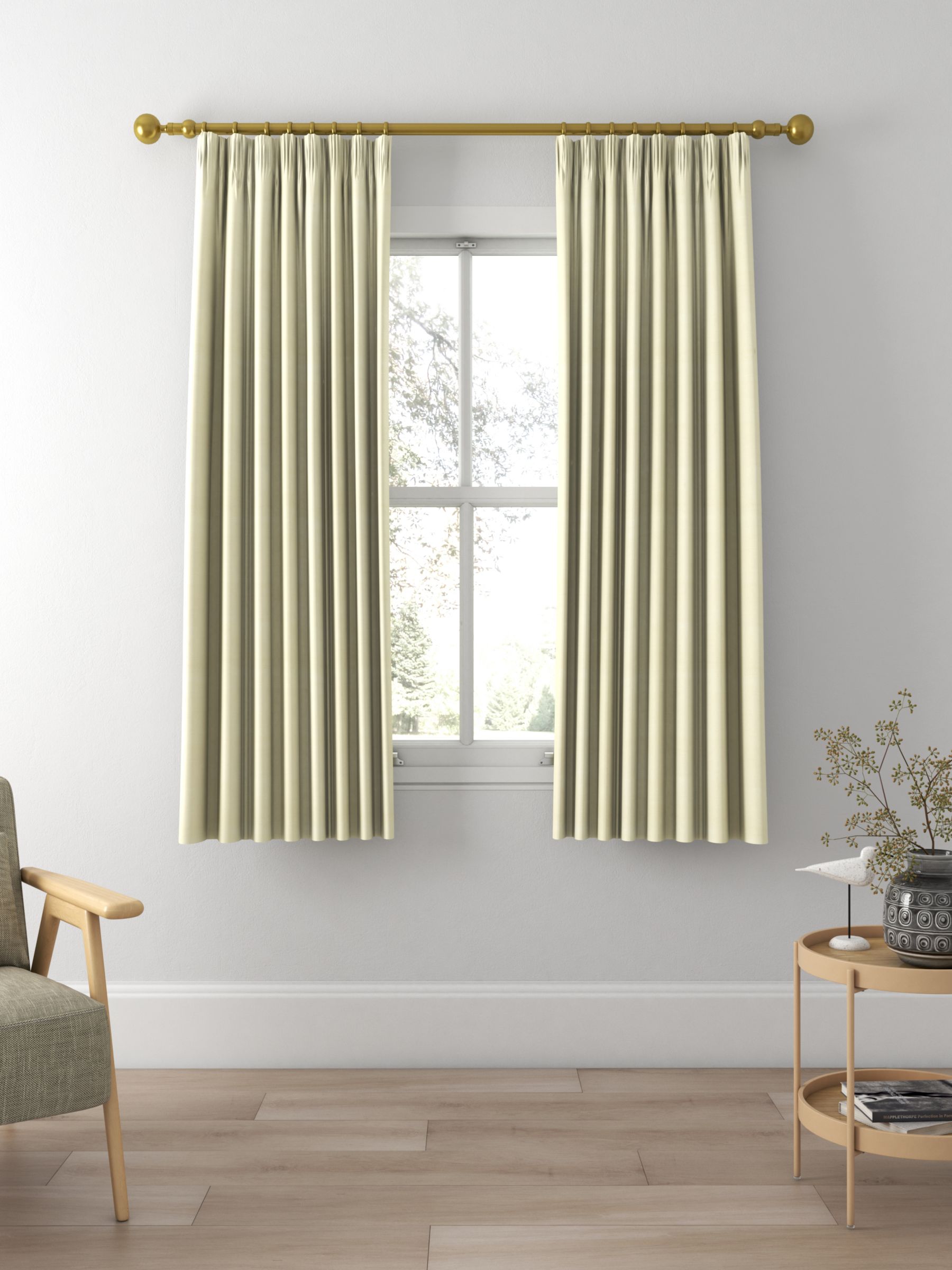 Designers Guild Chinon Made to Measure Curtains, Ecru