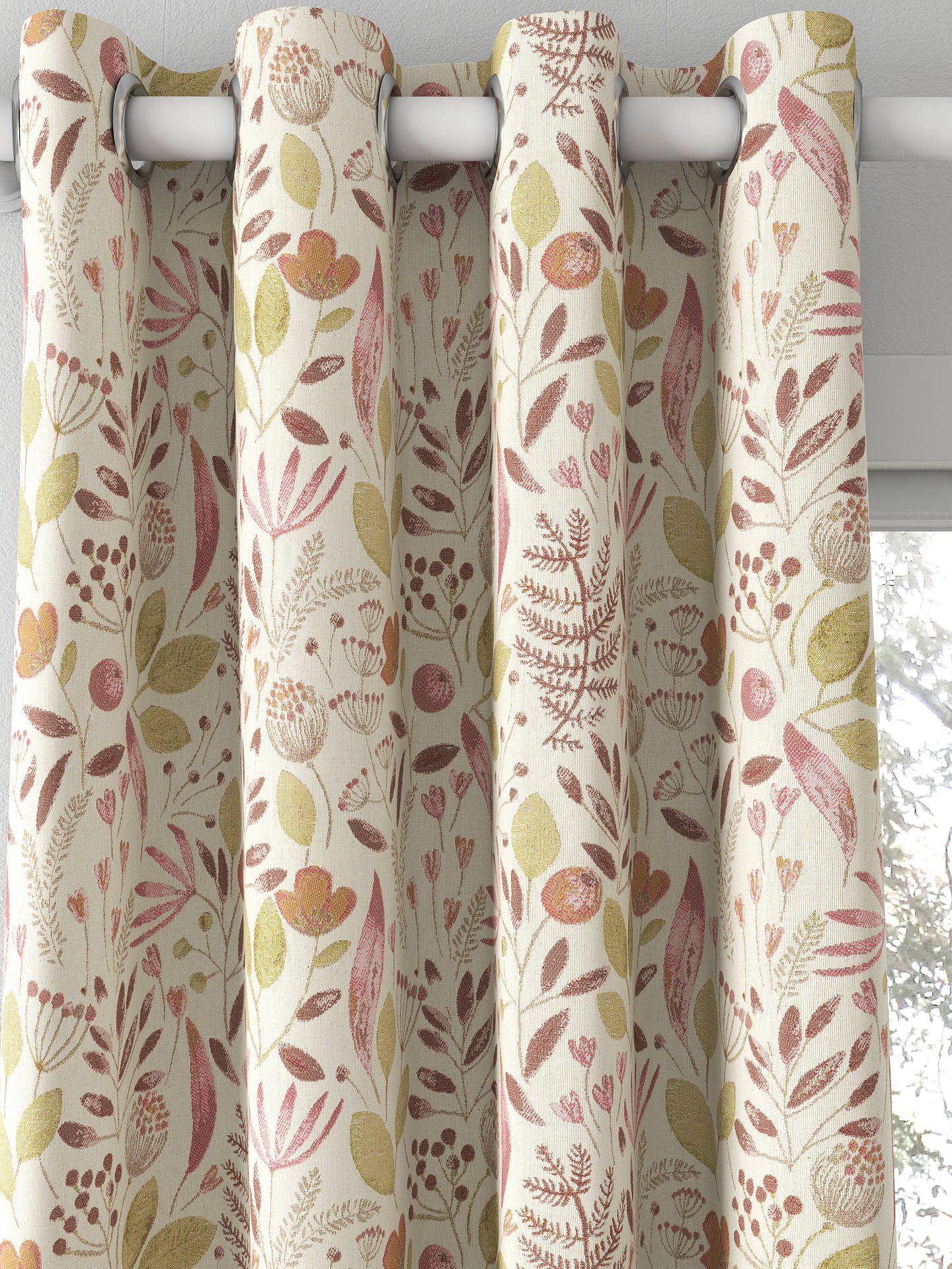 Voyage Winslow Cream Made to Measure Curtains, Summer
