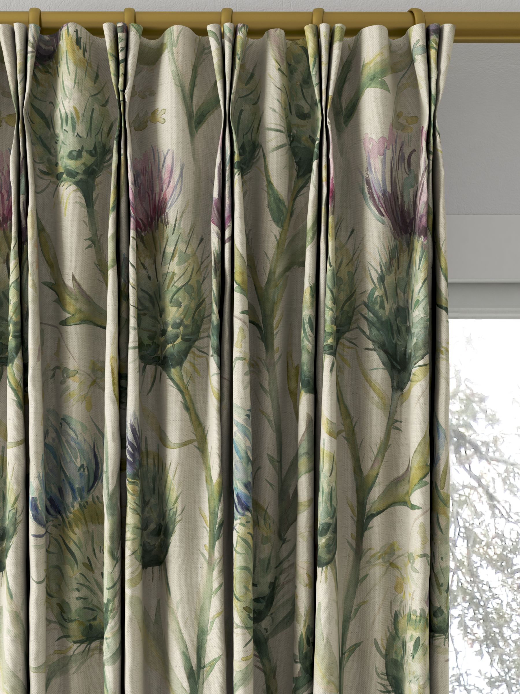 Voyage Thistle Glen Made to Measure Curtains, Spring