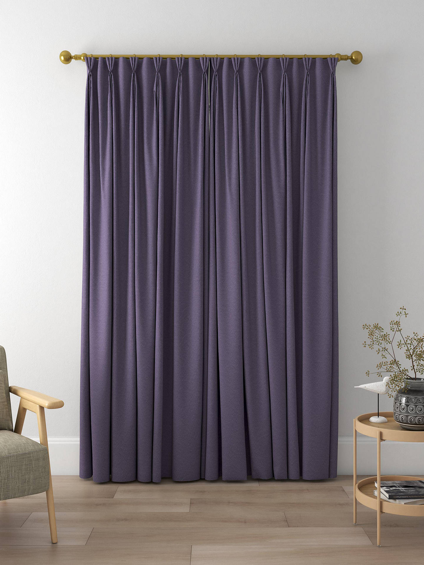 Designers Guild Anshu Made to Measure Curtains, Grape