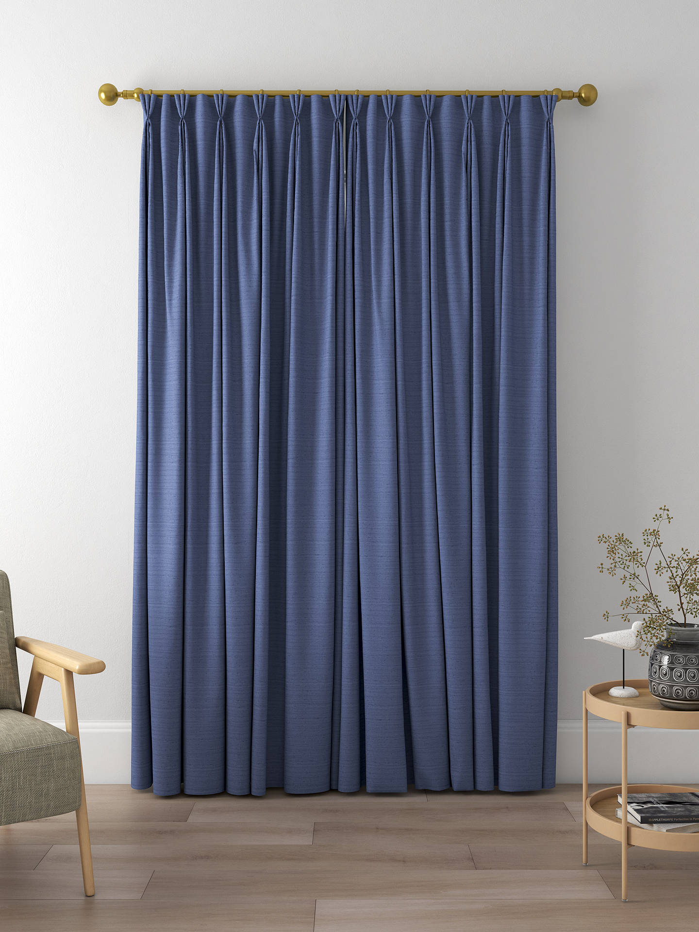 Designers Guild Chinon Made to Measure Curtains, Denim