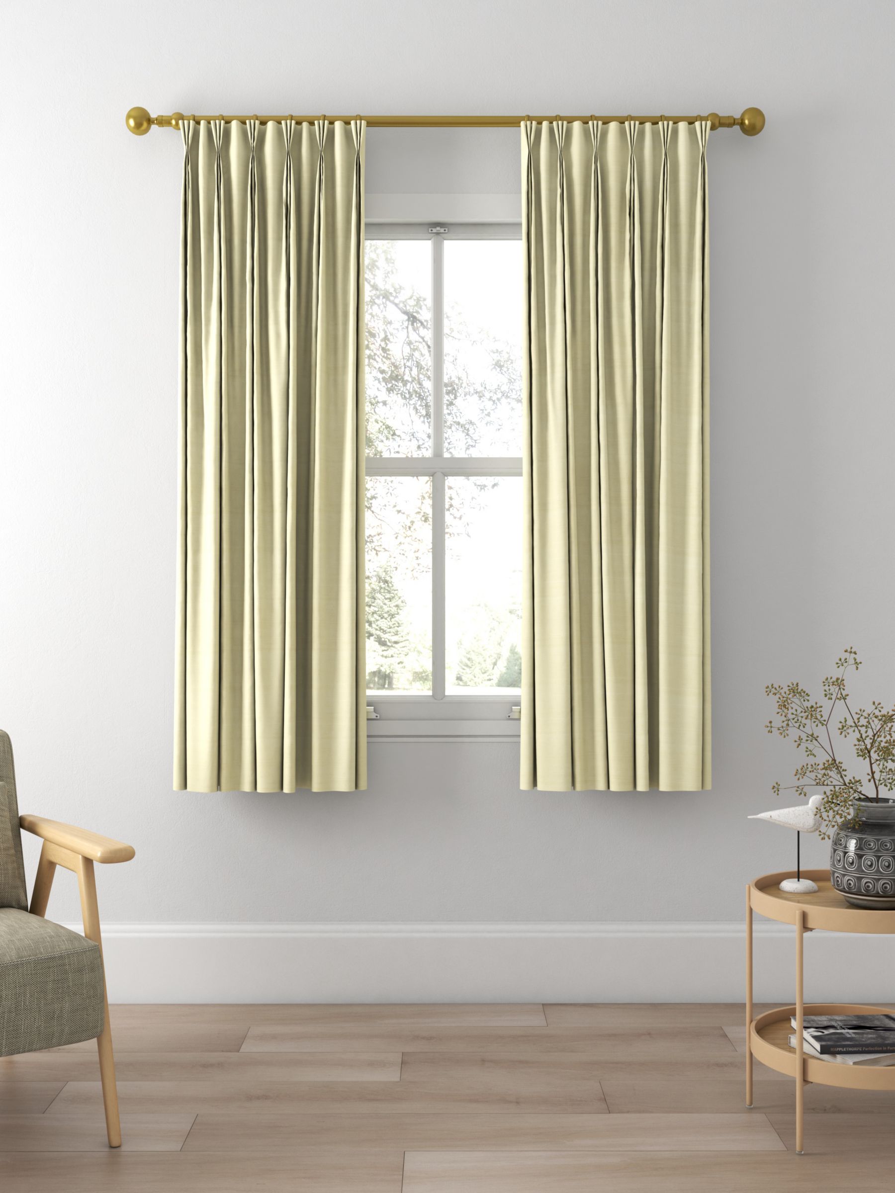 Designers Guild Chinon Made to Measure Curtains, Pumice