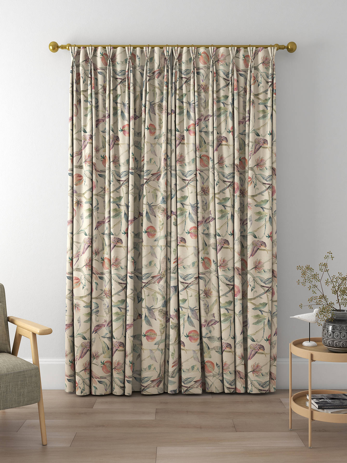Voyage Colyford Made to Measure Curtains, Loganberry