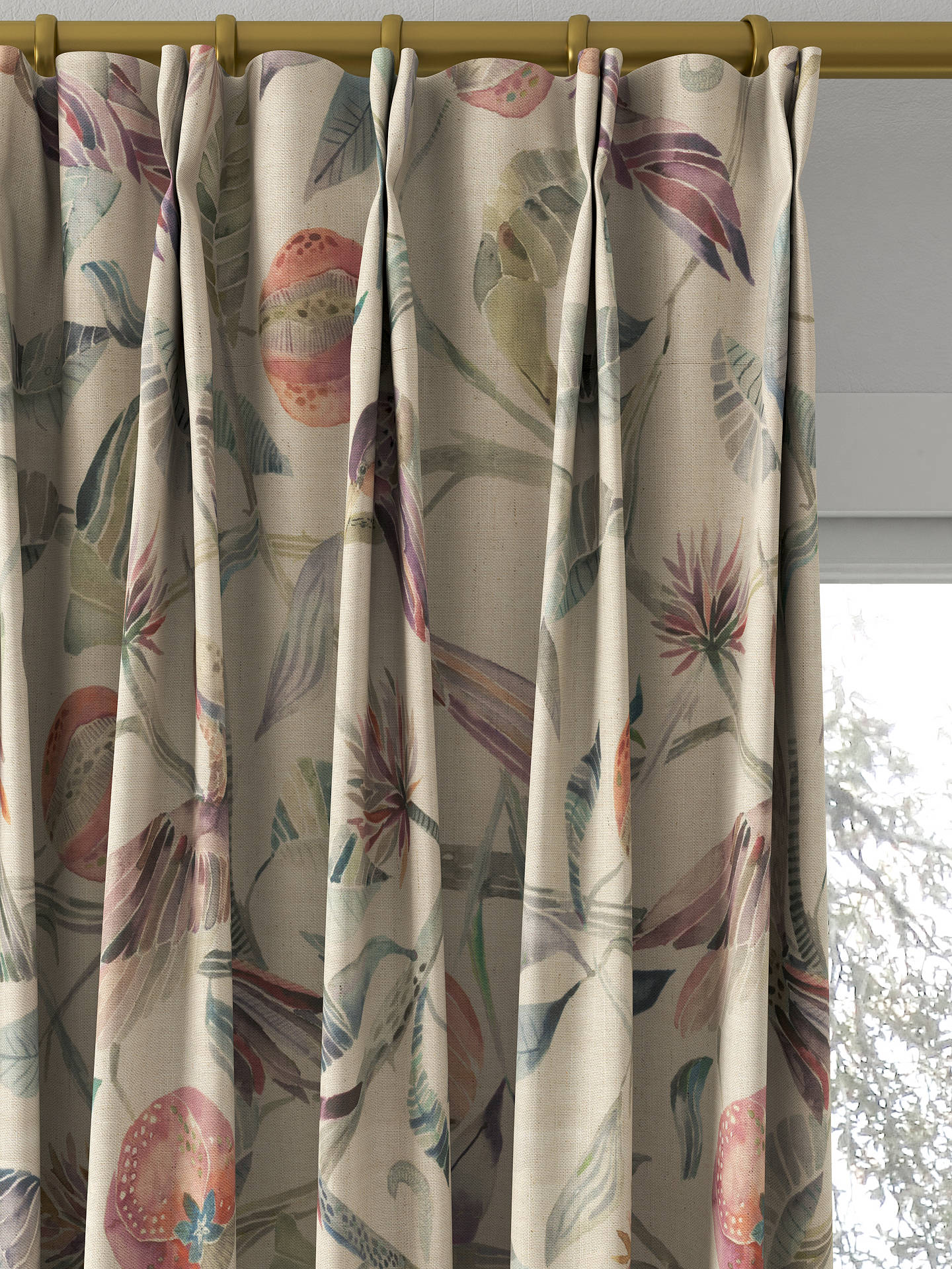 Voyage Colyford Made to Measure Curtains, Loganberry