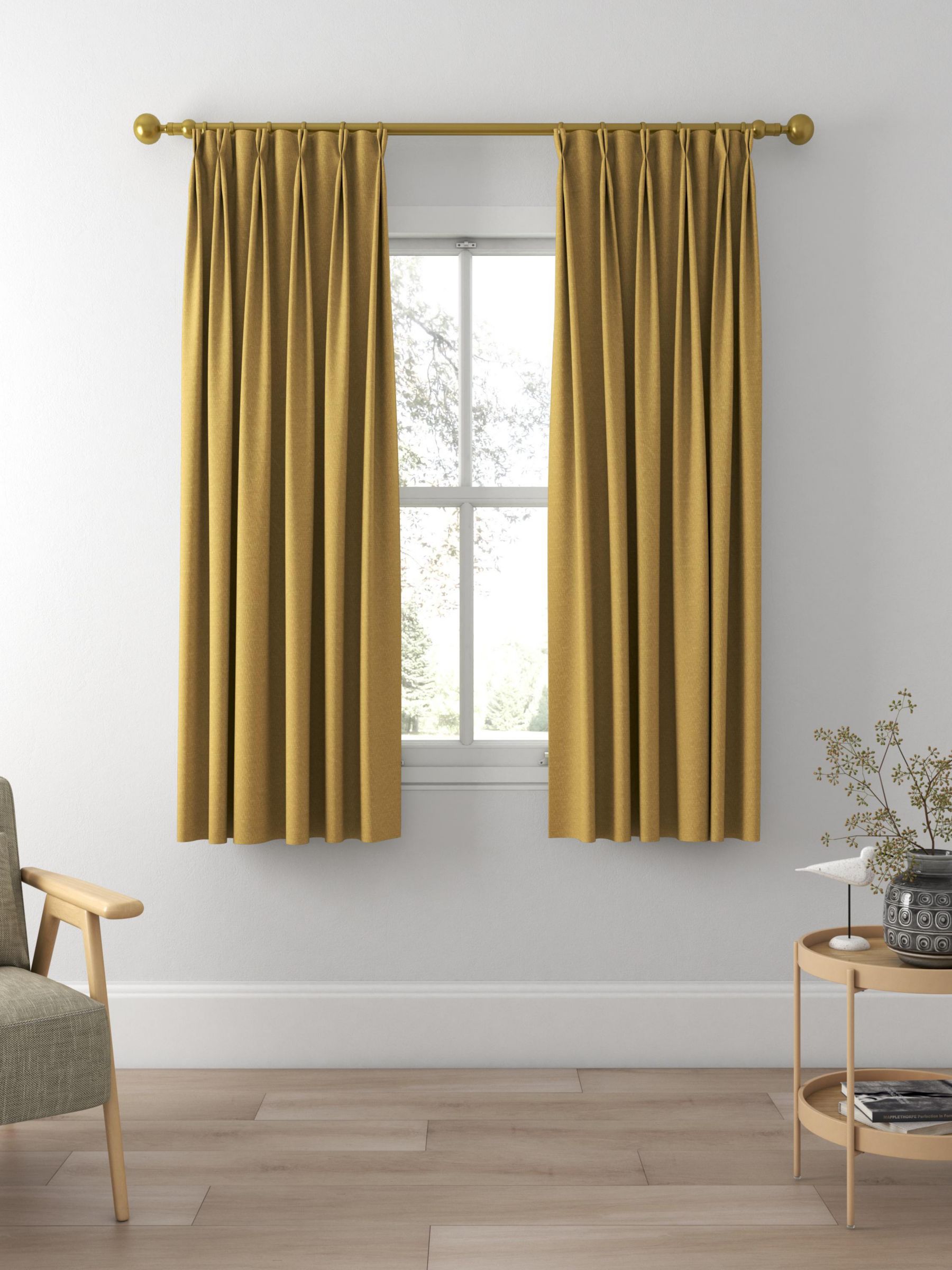 Designers Guild Anshu Made to Measure Curtains, Gold