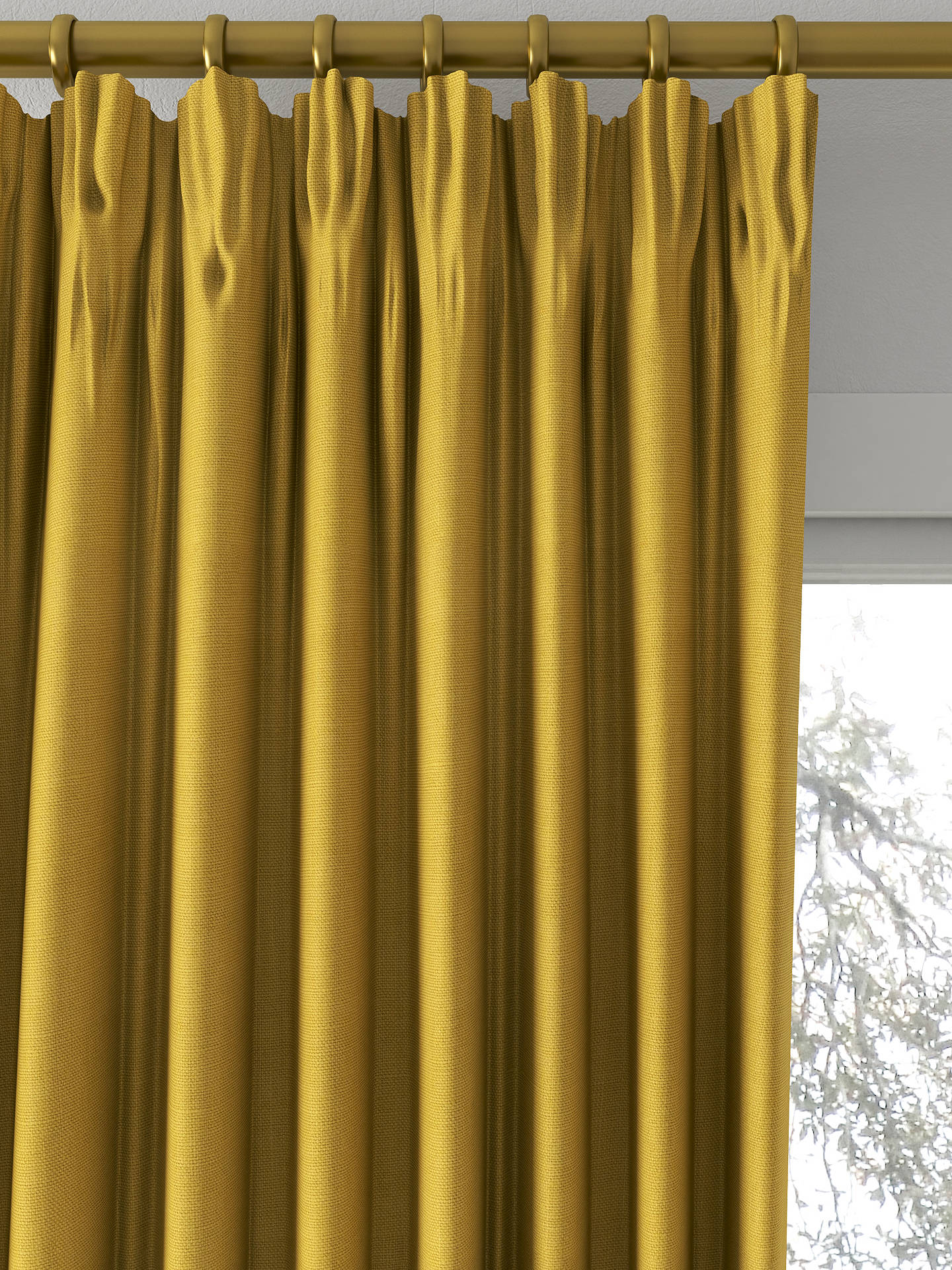 Designers Guild Brera Lino Made to Measure Curtains, Ochre
