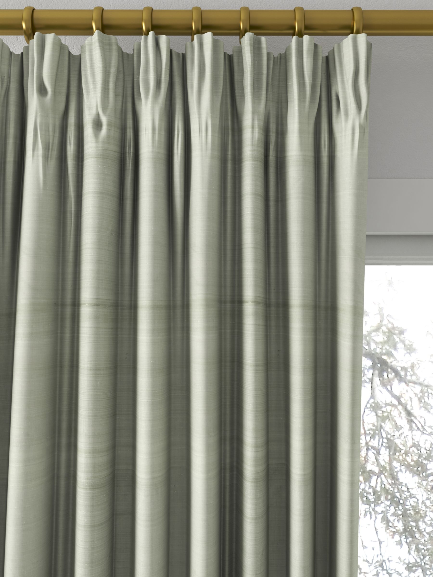 Designers Guild Chinon Made to Measure Curtains, Platinum