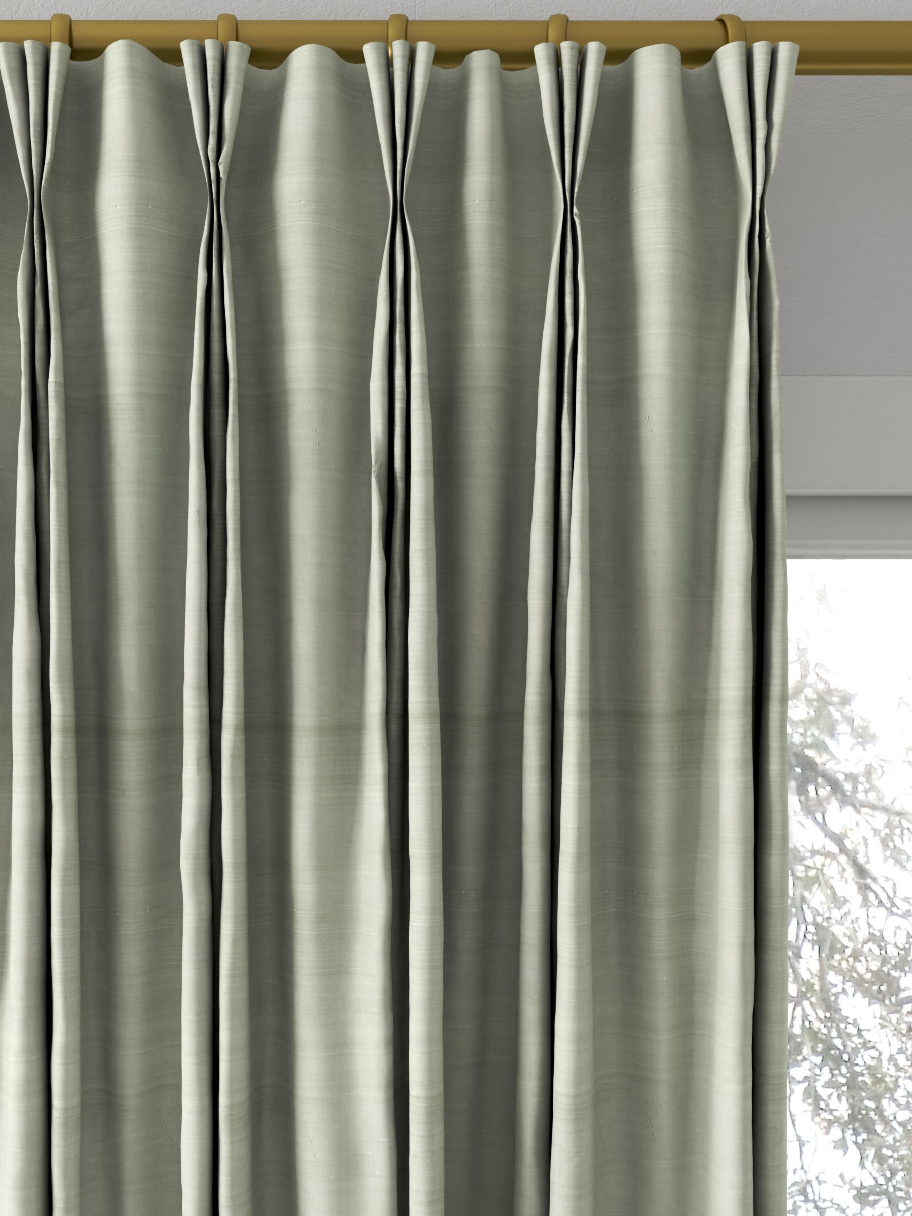 Designers Guild Chinon Made to Measure Curtains, Platinum