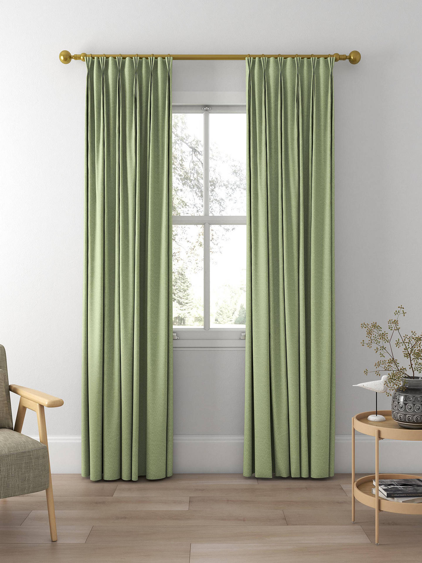 Designers Guild Anshu Made to Measure Curtains, Jade