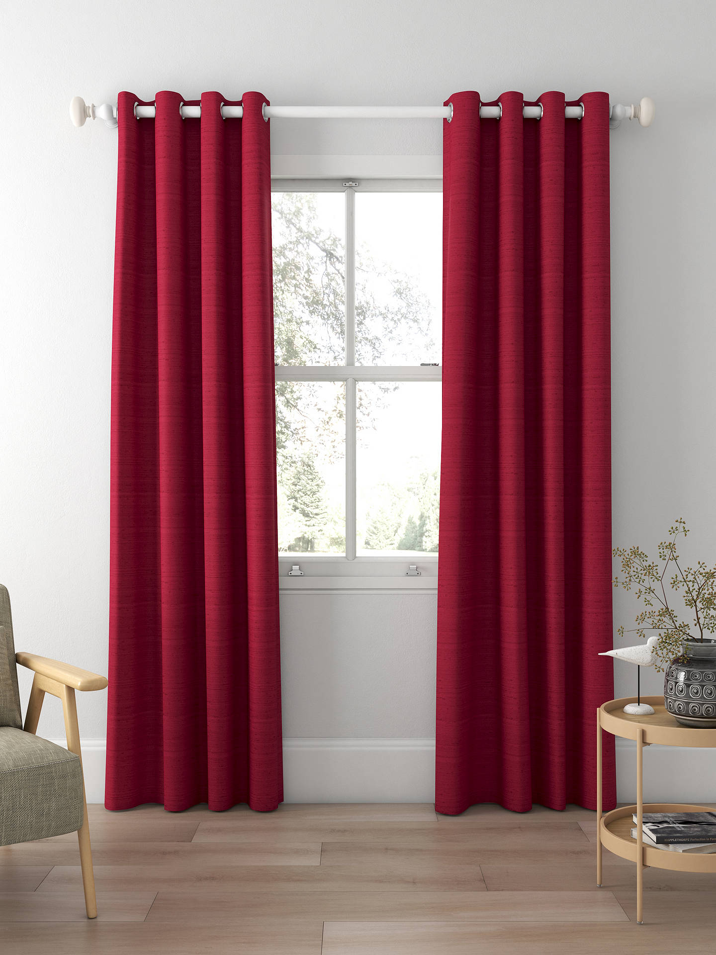 Designers Guild Chinon Made to Measure Curtains, Rouge