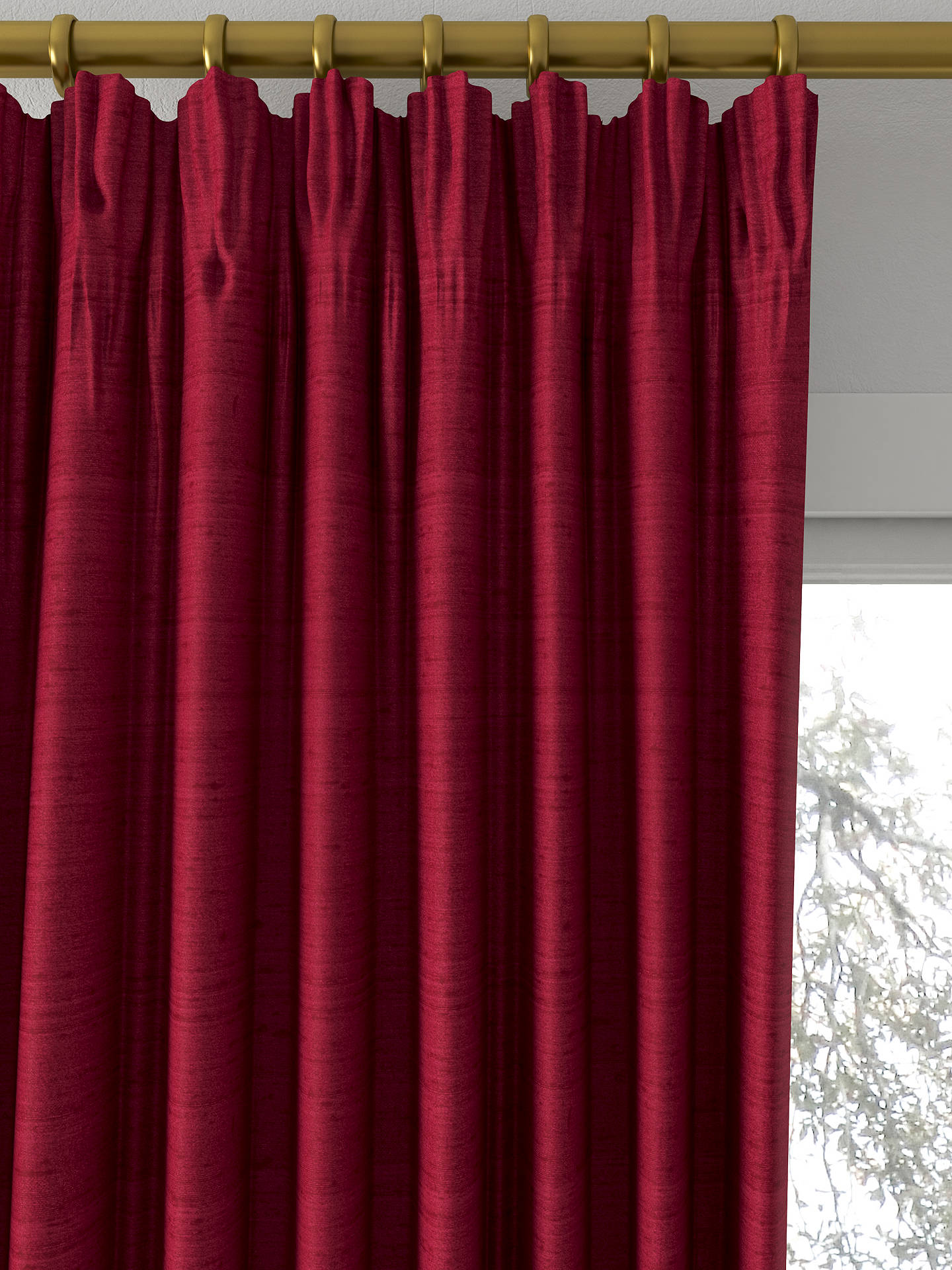Designers Guild Chinon Made to Measure Curtains, Rouge