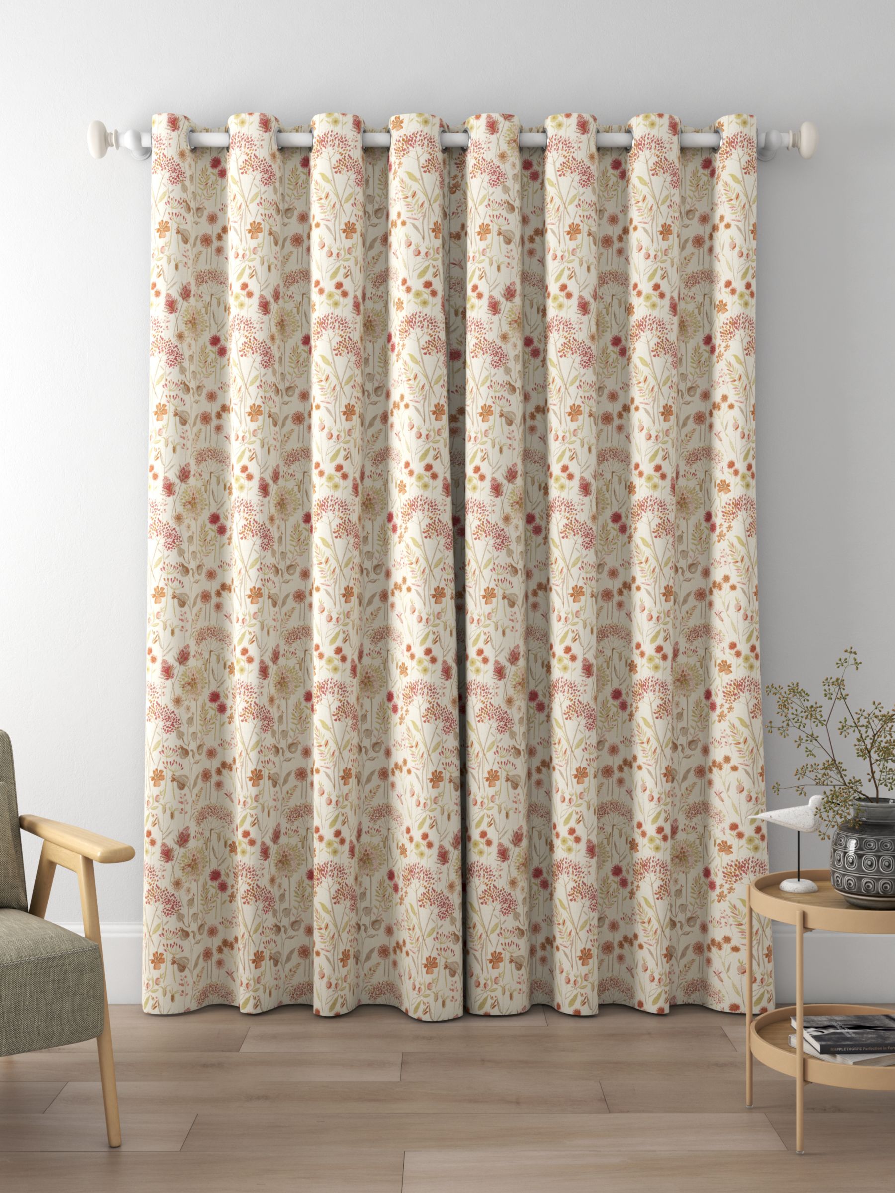 Voyage Flora Linen Made to Measure Curtains, Autumn