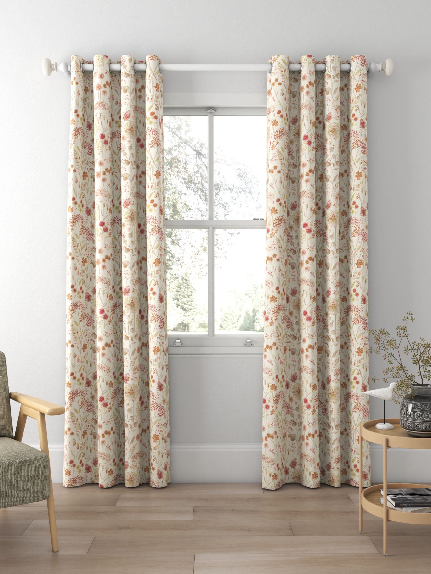 Voyage Flora Linen Made to Measure Curtains, Autumn