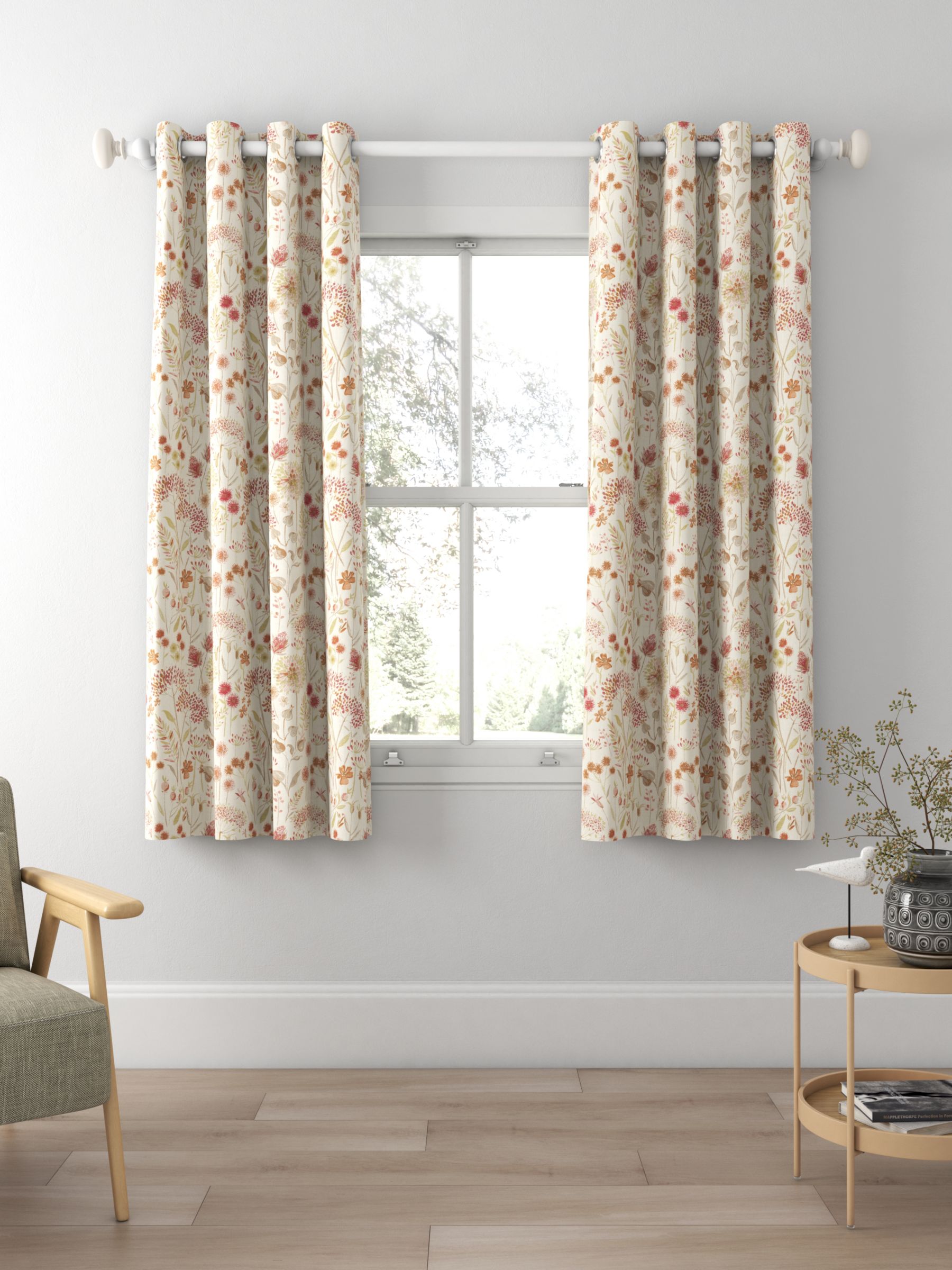 Voyage Flora Linen Made to Measure Curtains, Autumn