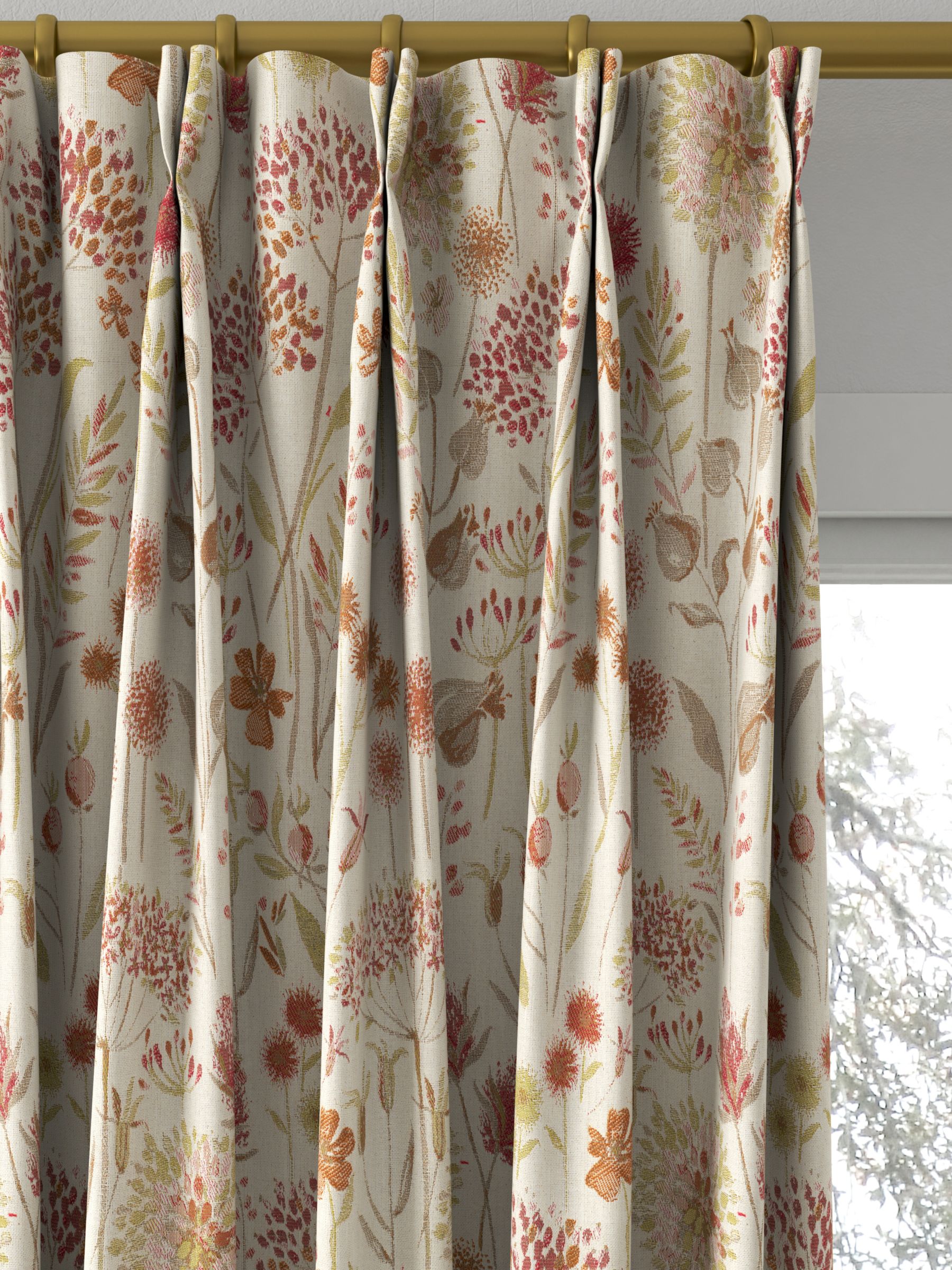 Voyage Flora Linen Made to Measure Curtains, Autumn