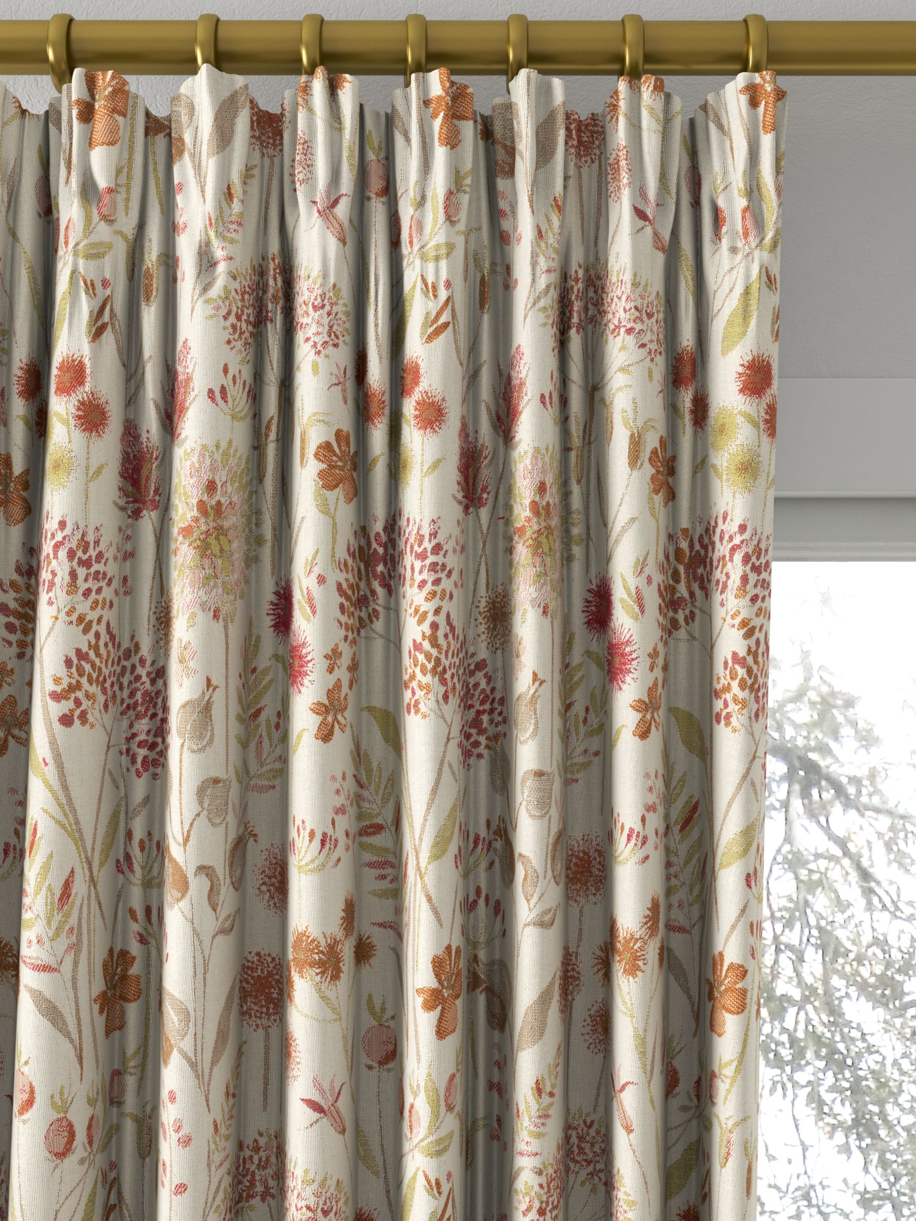 Voyage Flora Linen Made to Measure Curtains, Autumn