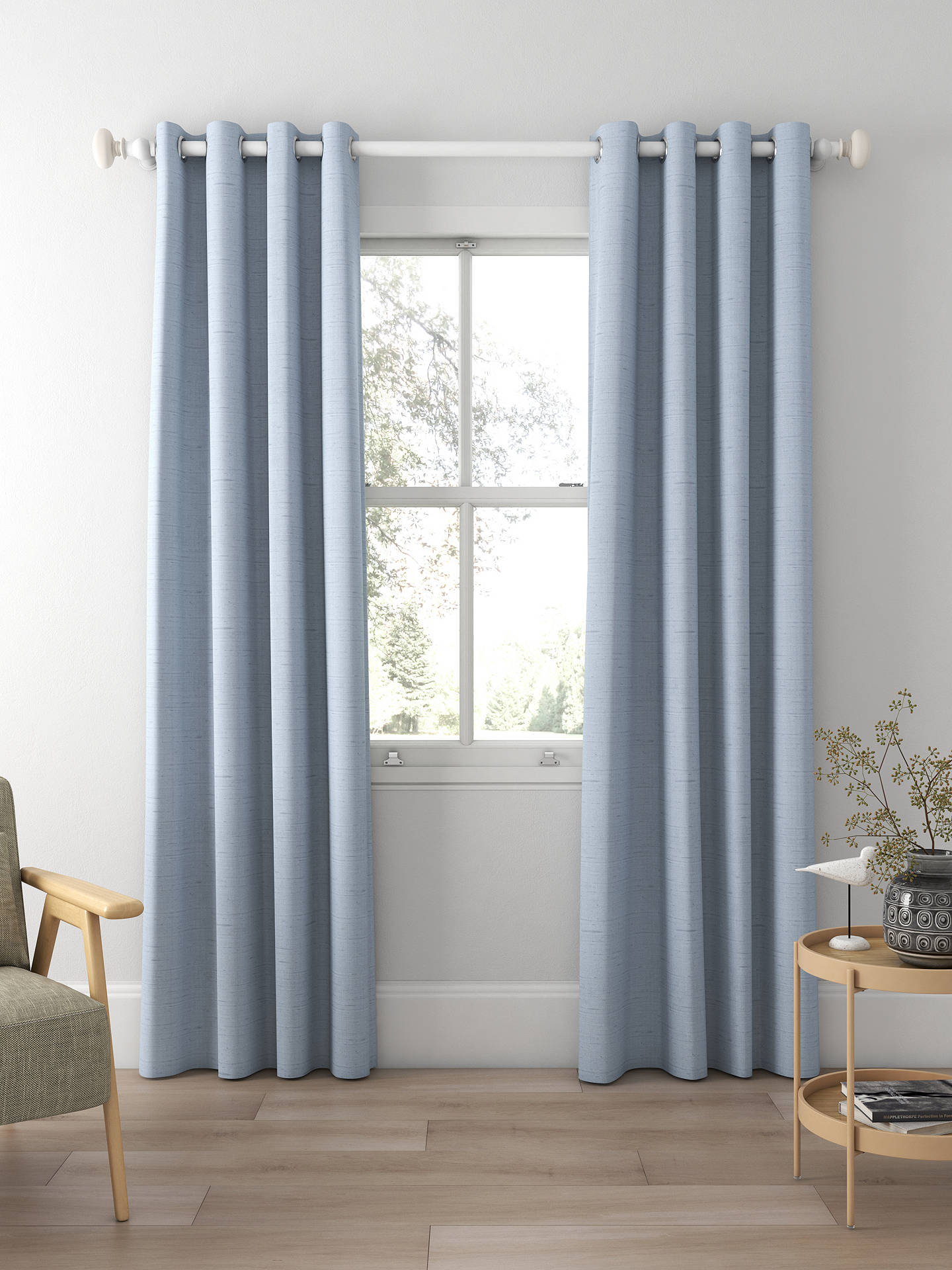 Designers Guild Chinon Made to Measure Curtains, Celadon