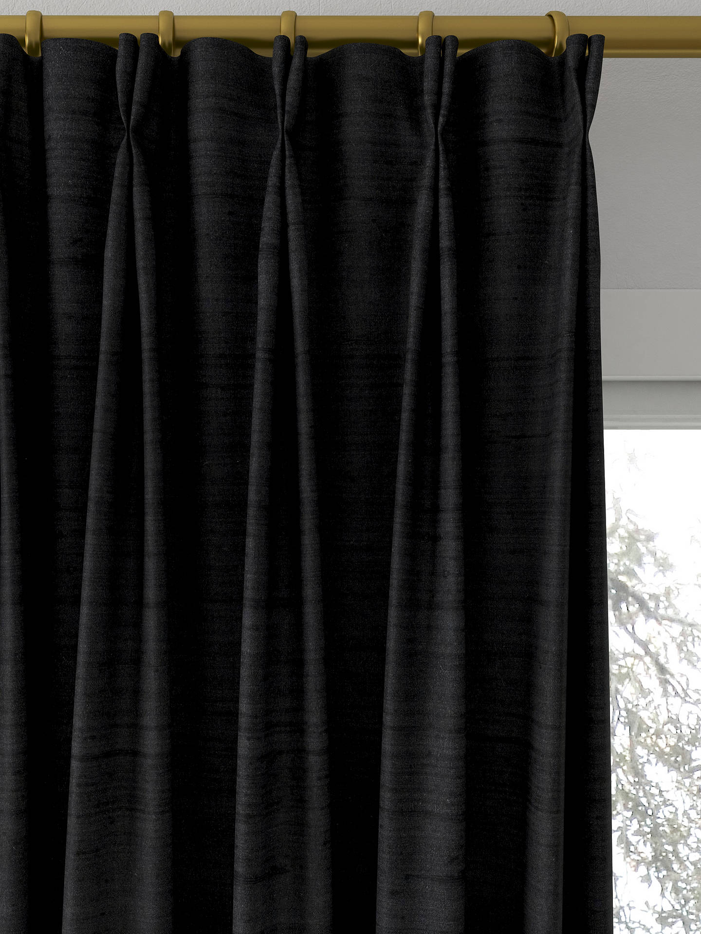 Designers Guild Chinon Made to Measure Curtains, Raven