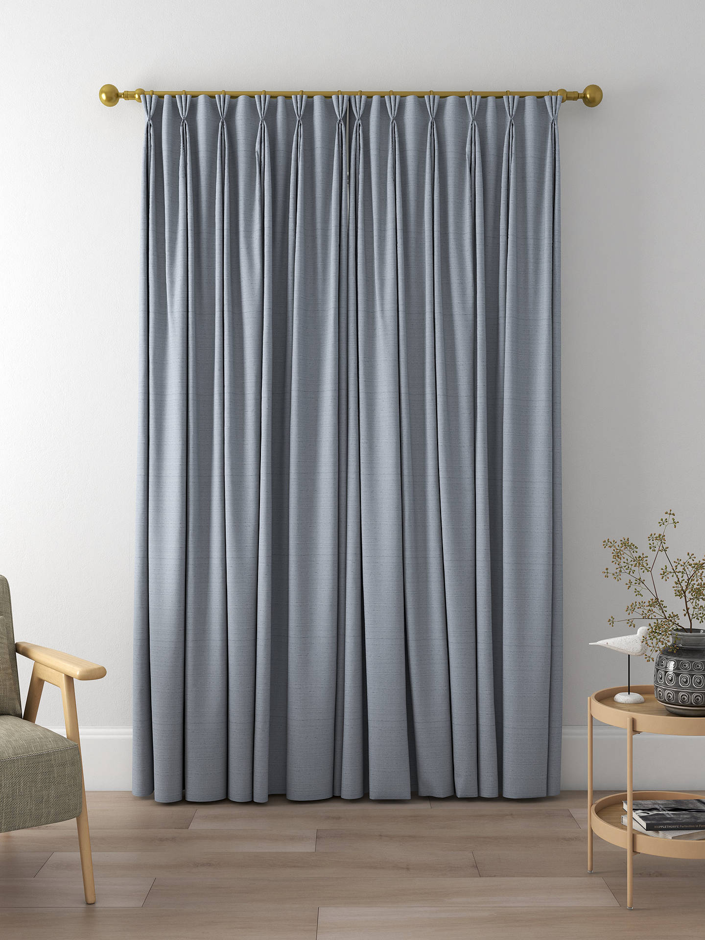 Designers Guild Chinon Made to Measure Curtains, Slate