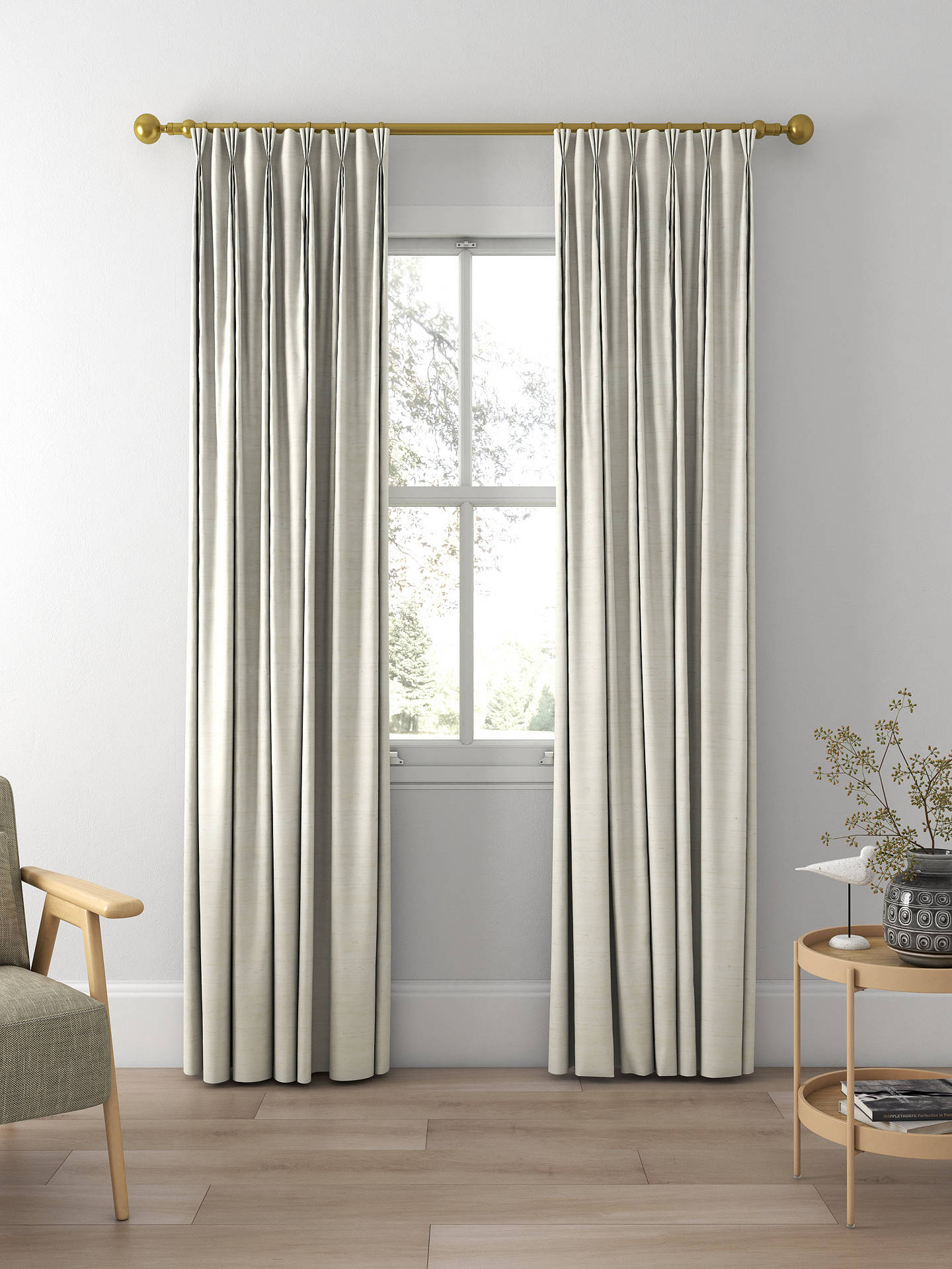 Designers Guild Chinon Made to Measure Curtains, Champagne