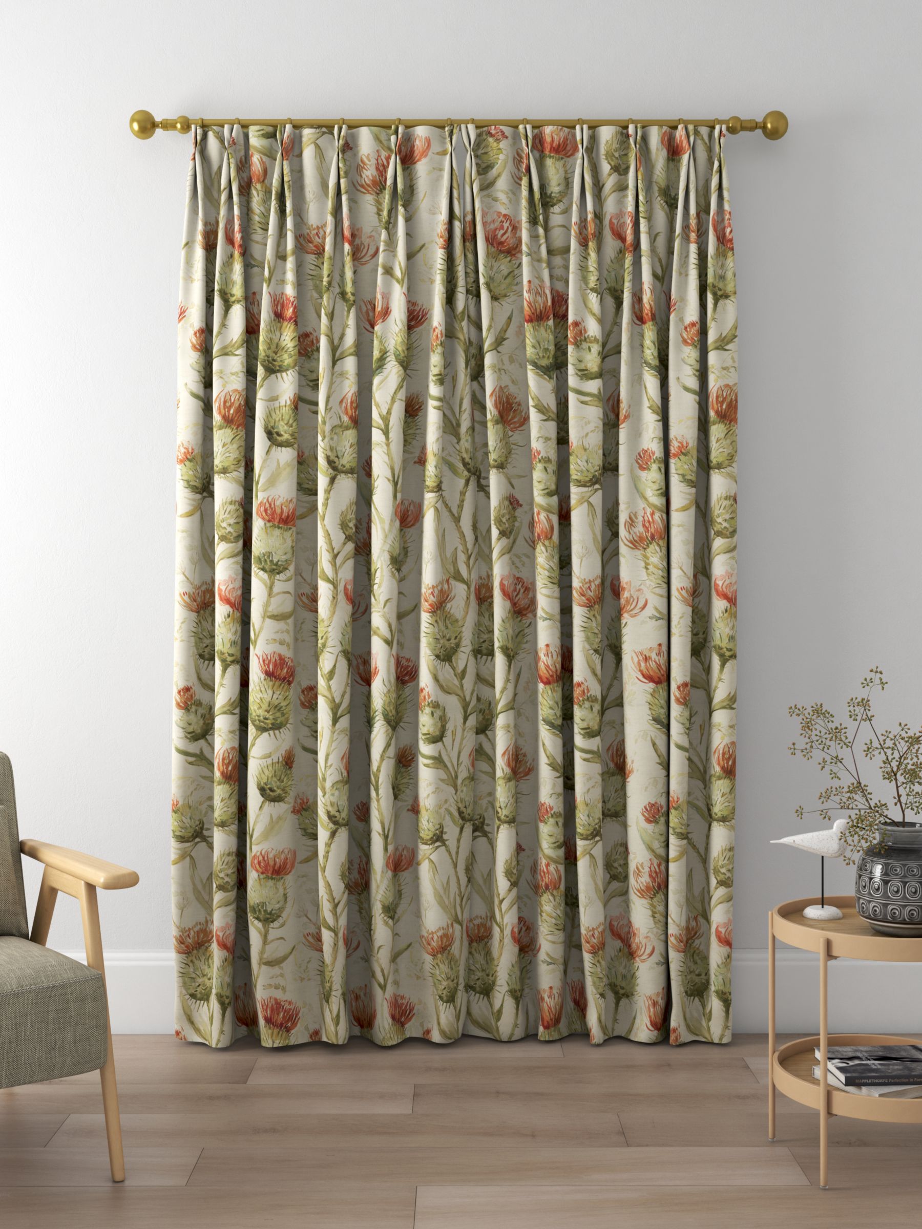 Voyage Thistle Glen Made to Measure Curtains, Autumn