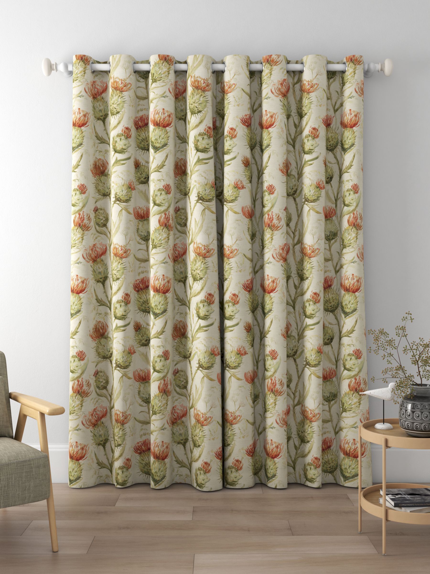 Voyage Thistle Glen Made to Measure Curtains, Autumn