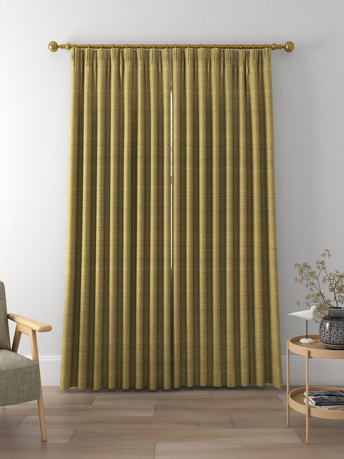 Designers Guild Chinon Made to Measure Curtains, Butterscotch