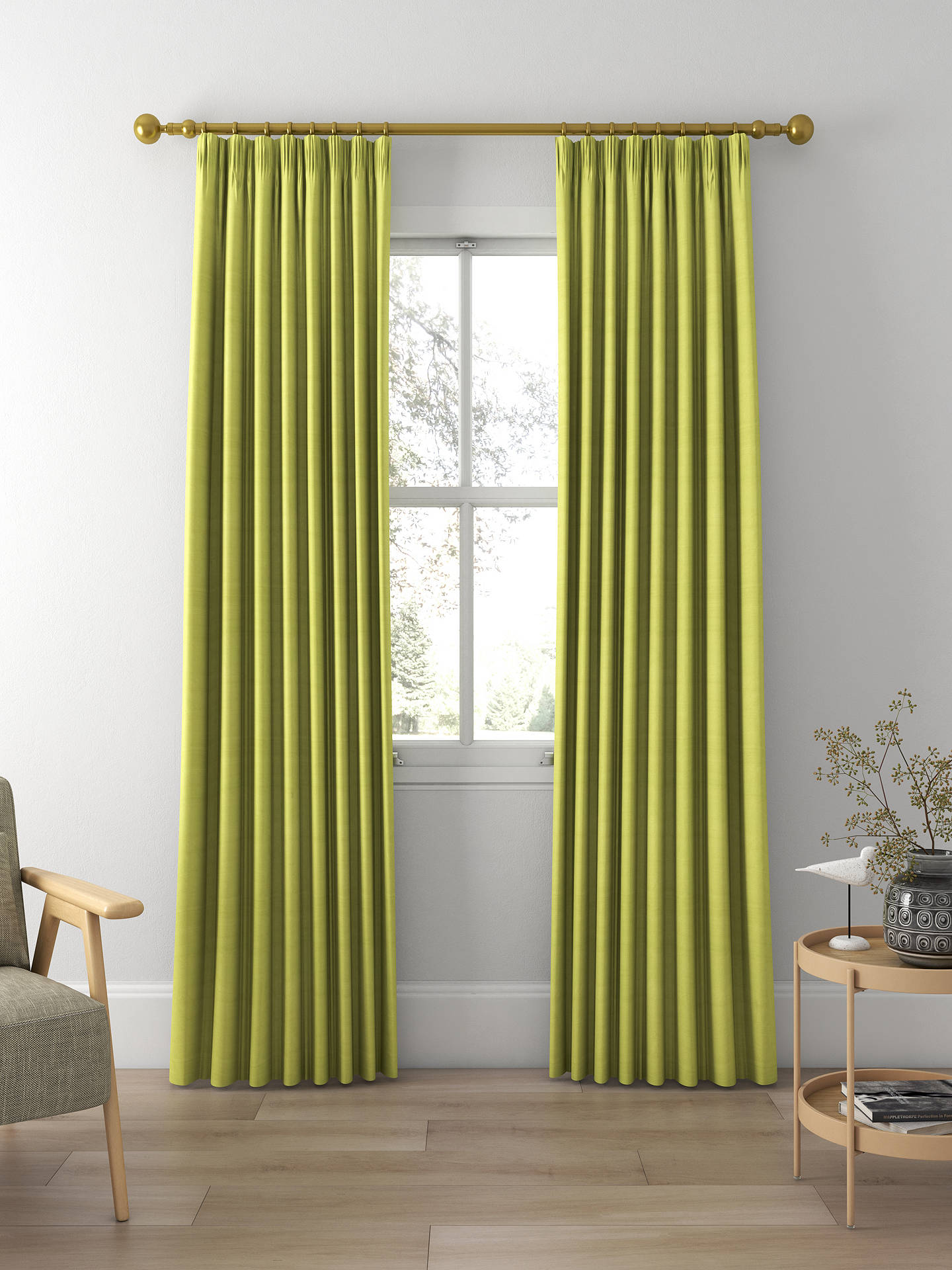 Designers Guild Chinon Made to Measure Curtains, Apple