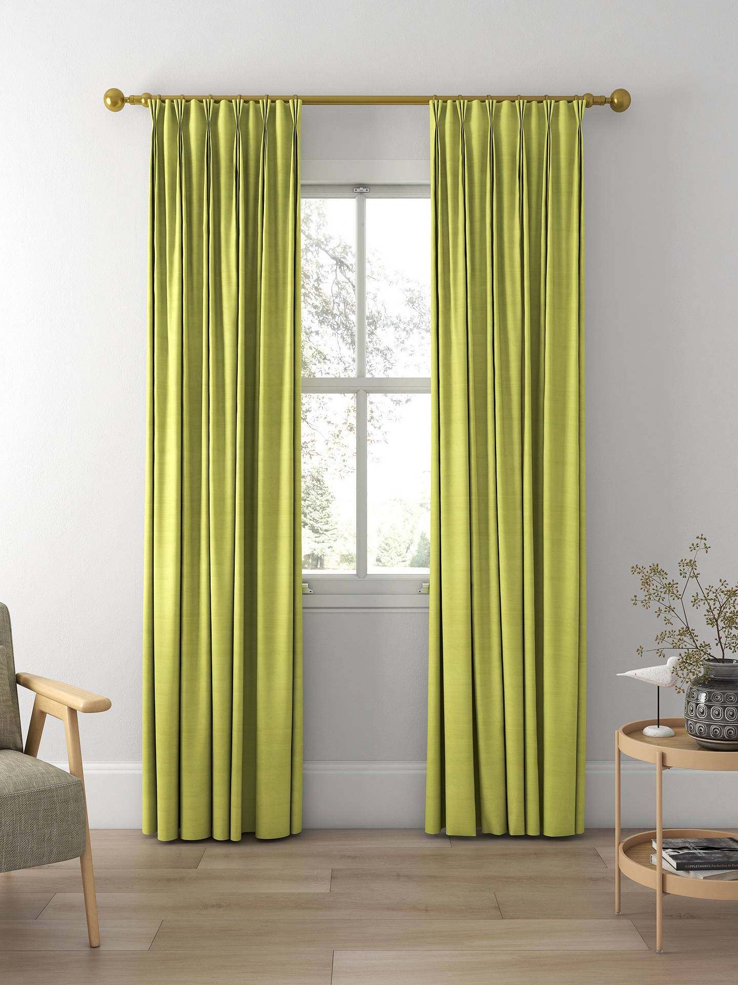 Designers Guild Chinon Made to Measure Curtains, Apple