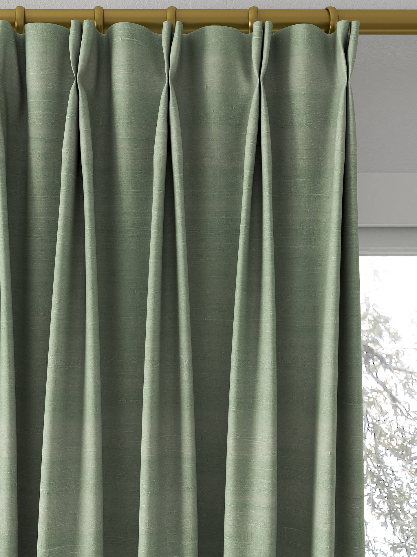 Designers Guild Chinon Made to Measure Curtains, Pale Aqua