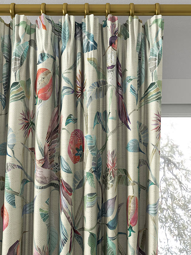 Voyage Colyford Made to Measure Curtains, Loganberry Parchment