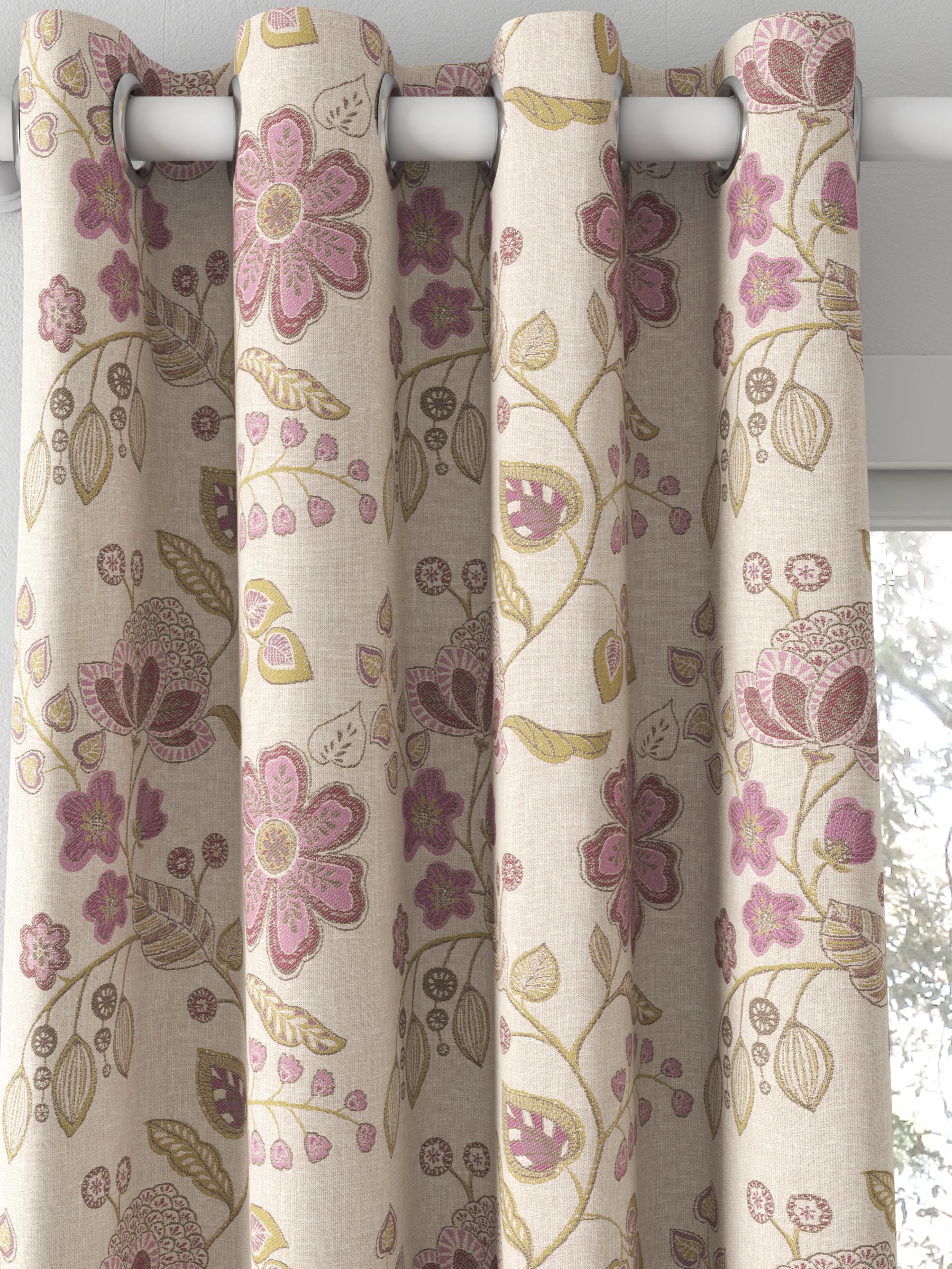 Voyage Hartwell Made to Measure Curtains, Damson