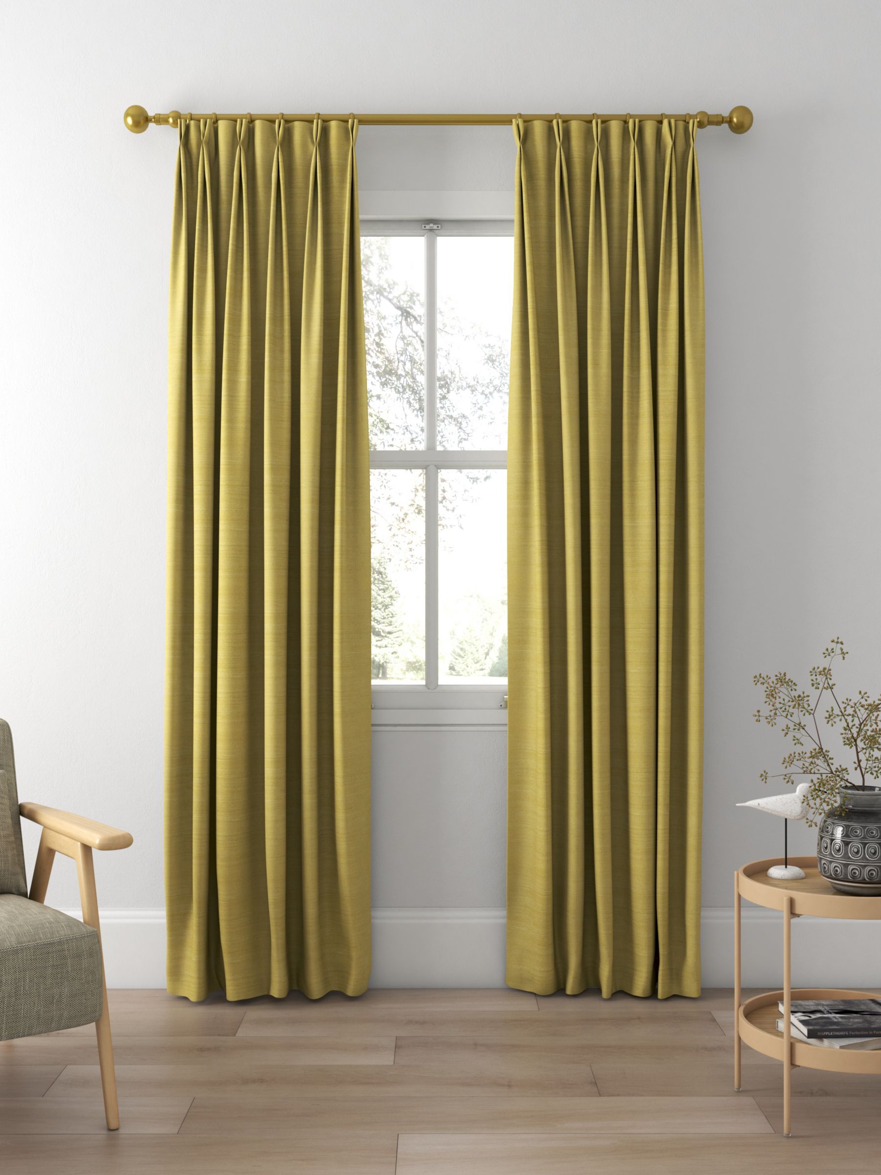 Designers Guild Chinon Made to Measure Curtains, Sugar